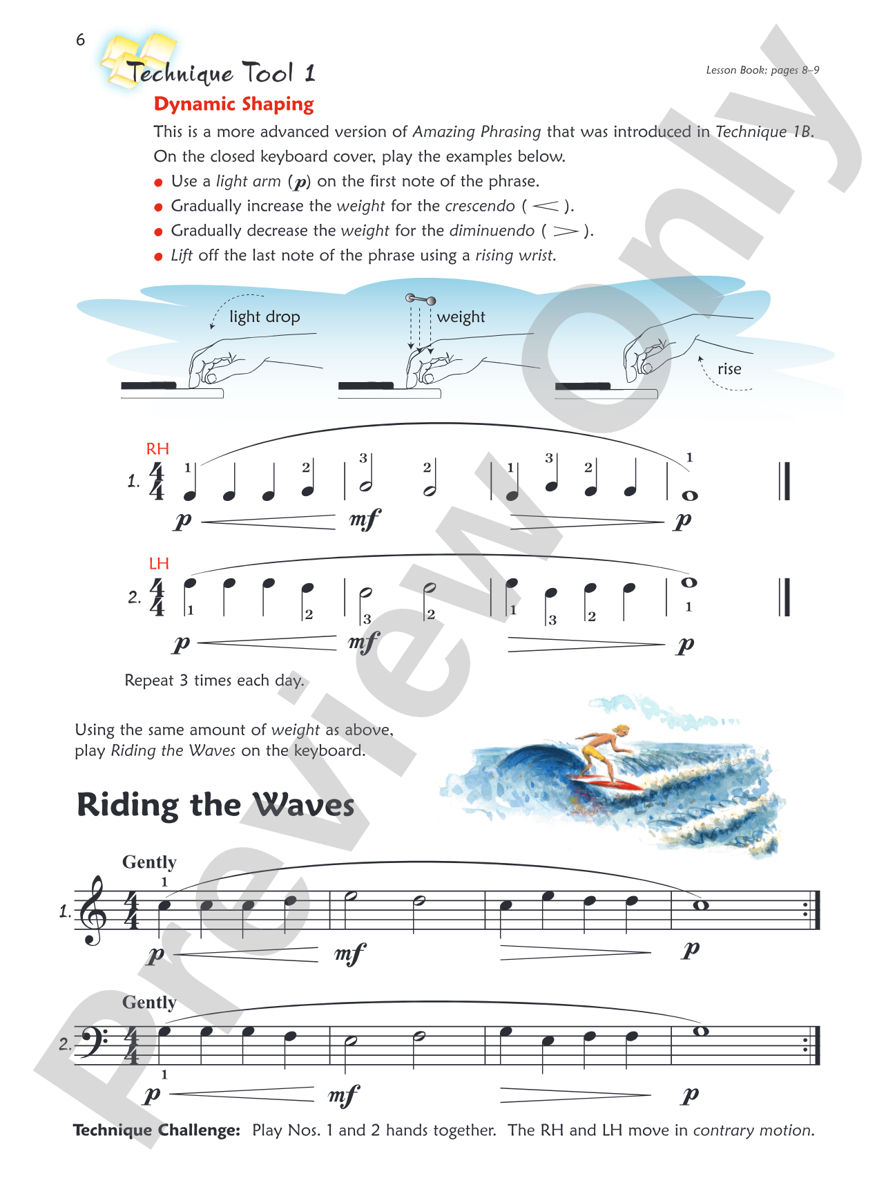 Premier Piano Course, Technique 2A