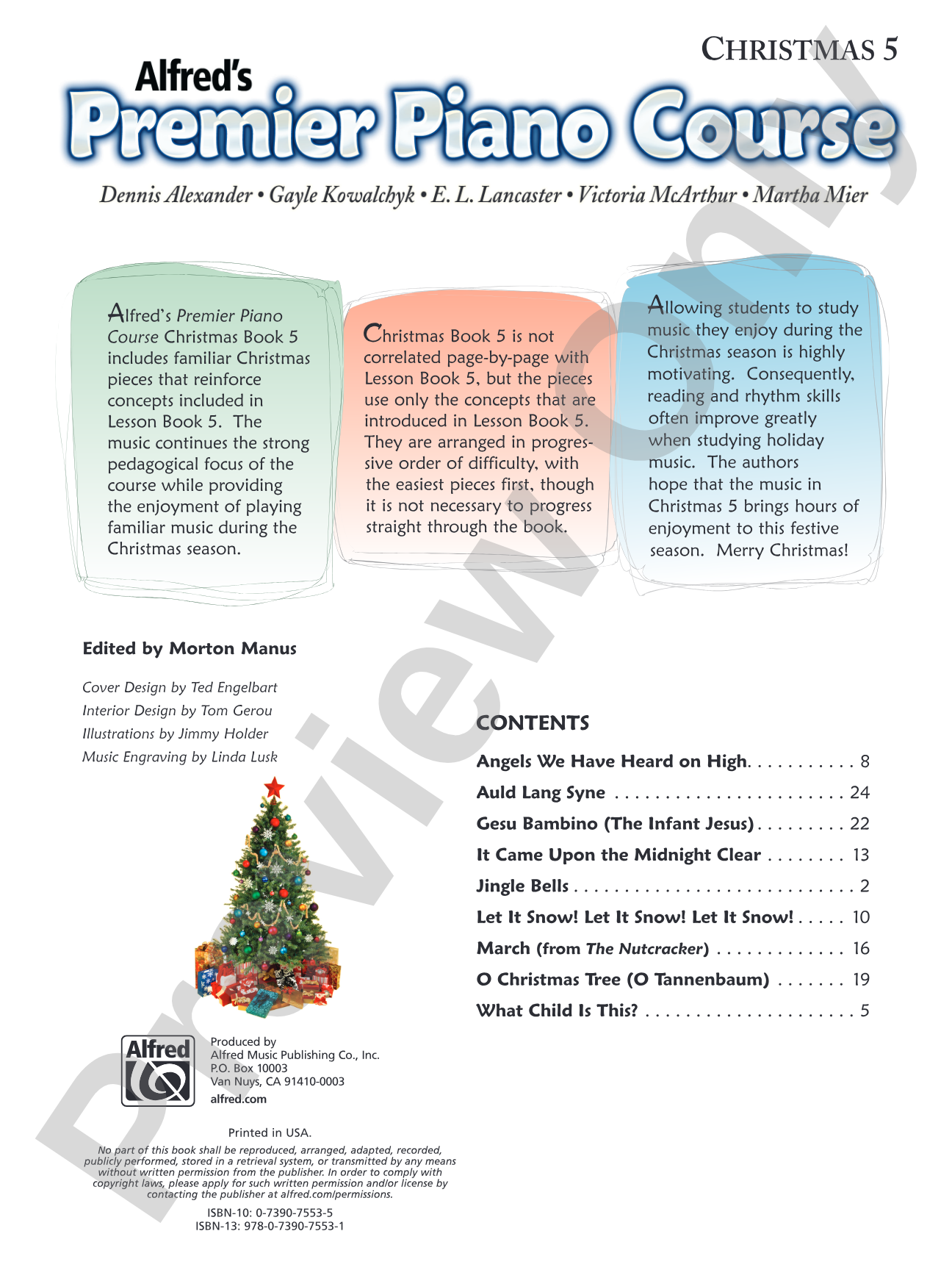 Premier Piano Course, Christmas 5: Piano