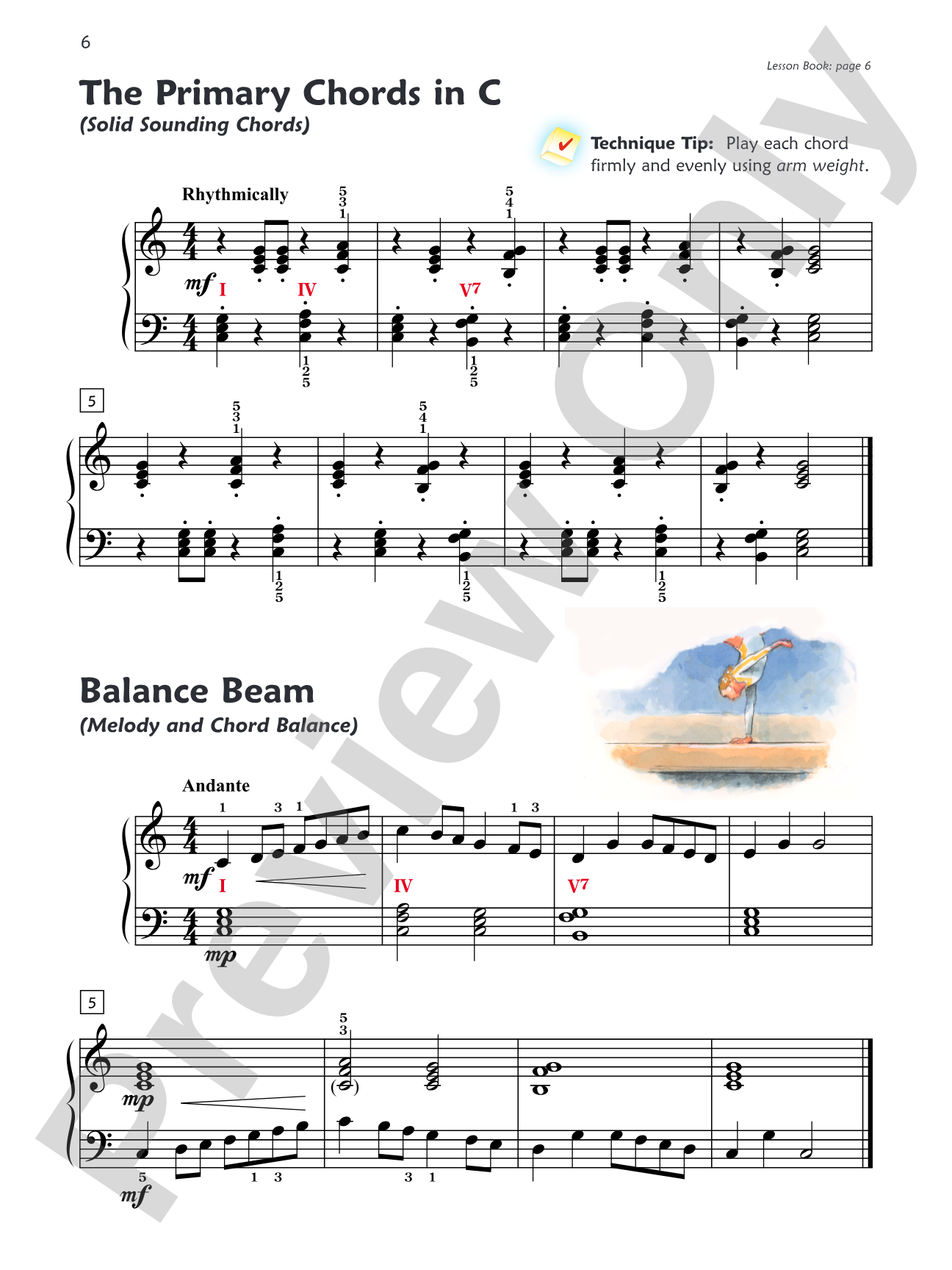 Premier Piano Course, Technique 3: Piano