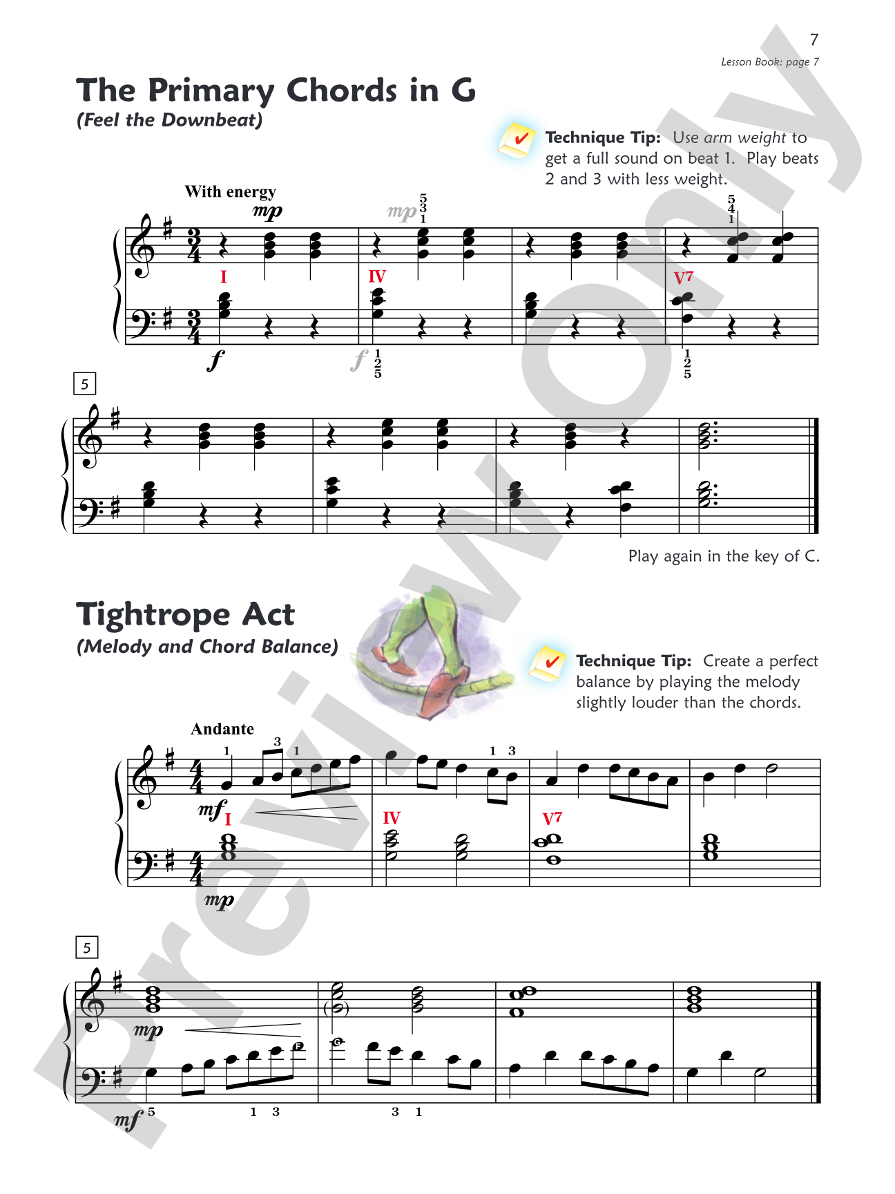 Premier Piano Course, Technique 3: Piano