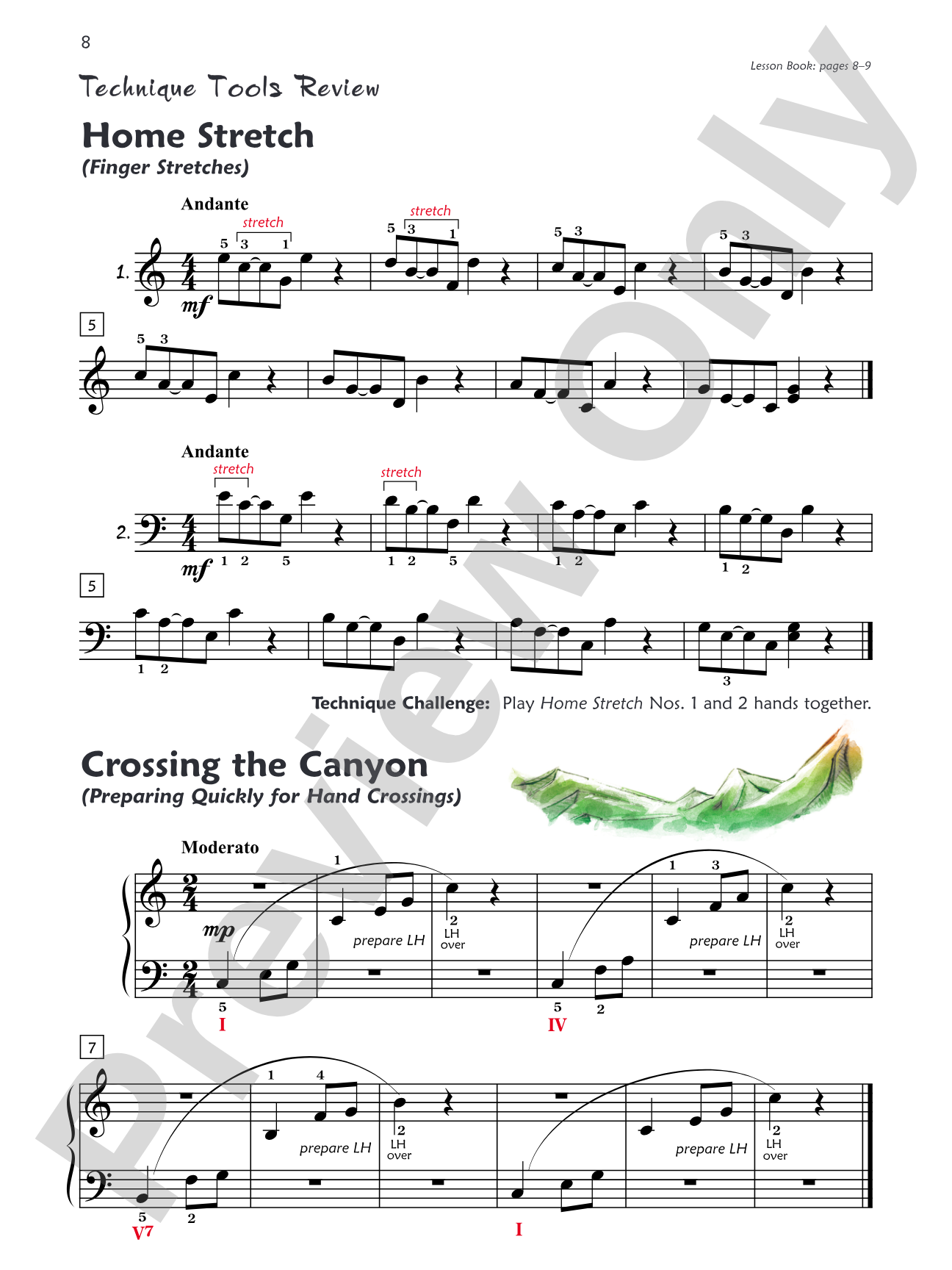 Premier Piano Course, Technique 3: Piano