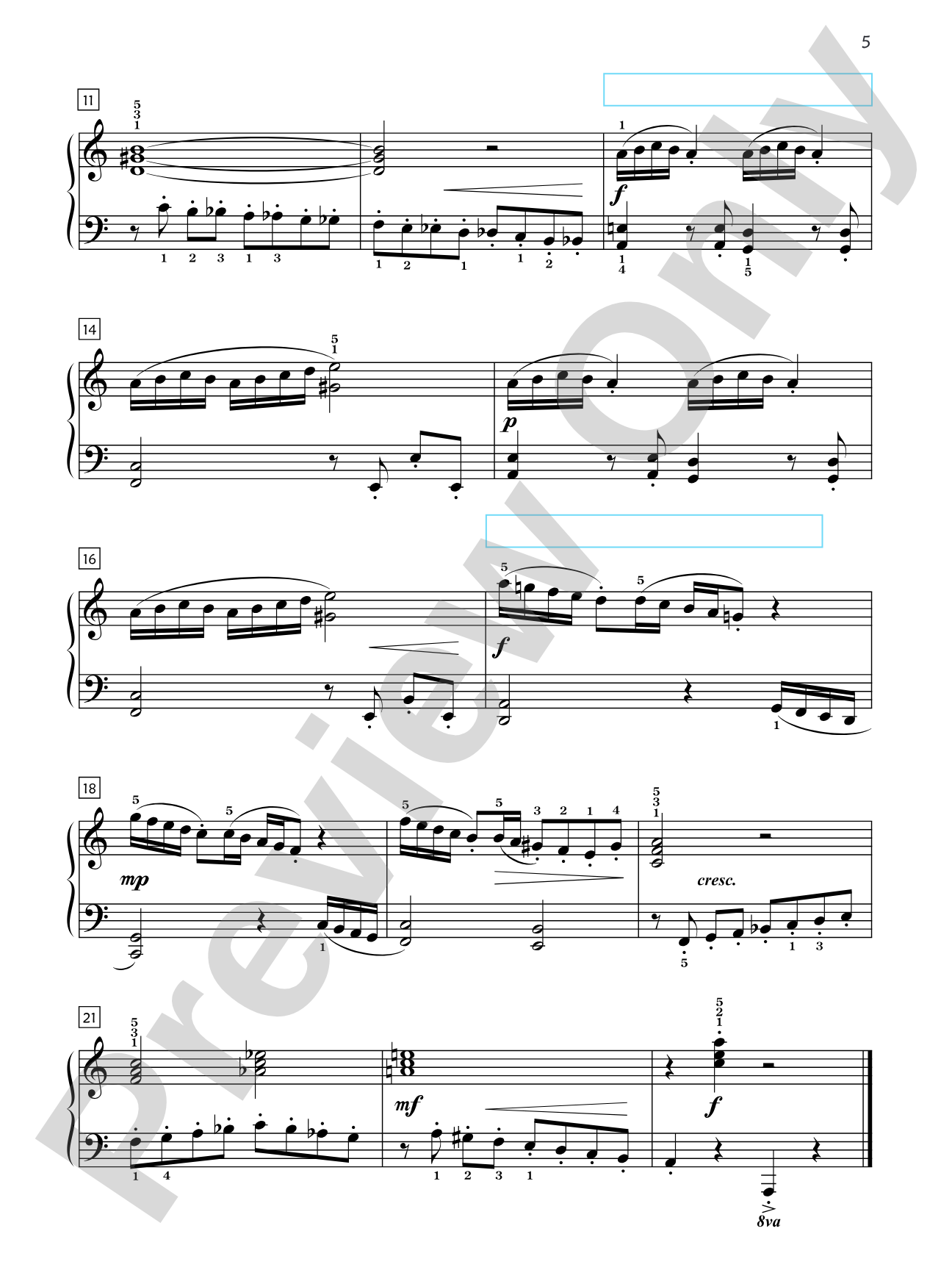 Premier Piano Course, Technique 5: Piano