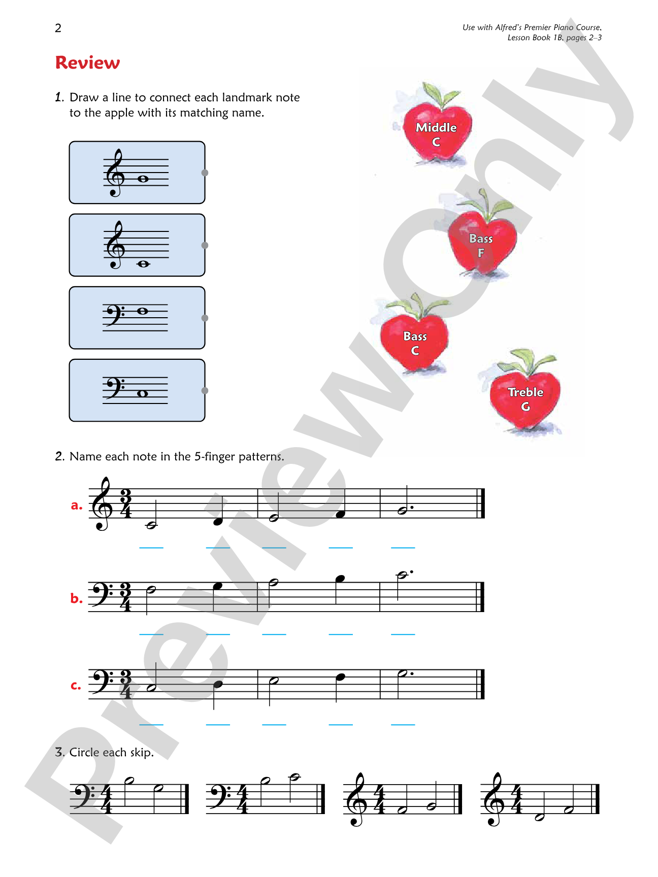 Premier Piano Course, Notespeller 1B: Piano