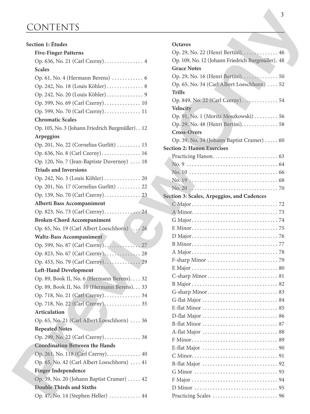 Piano Studies for Technical Development, Volume 2: A Comprehensive Anthology of Études, Exercises, Scales, Arpeggios, and Cadences