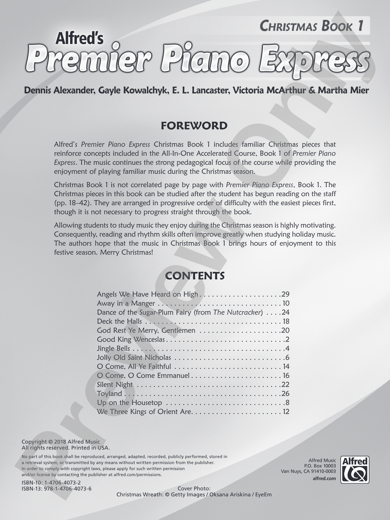 Premier Piano Express, Christmas Book 1: Piano