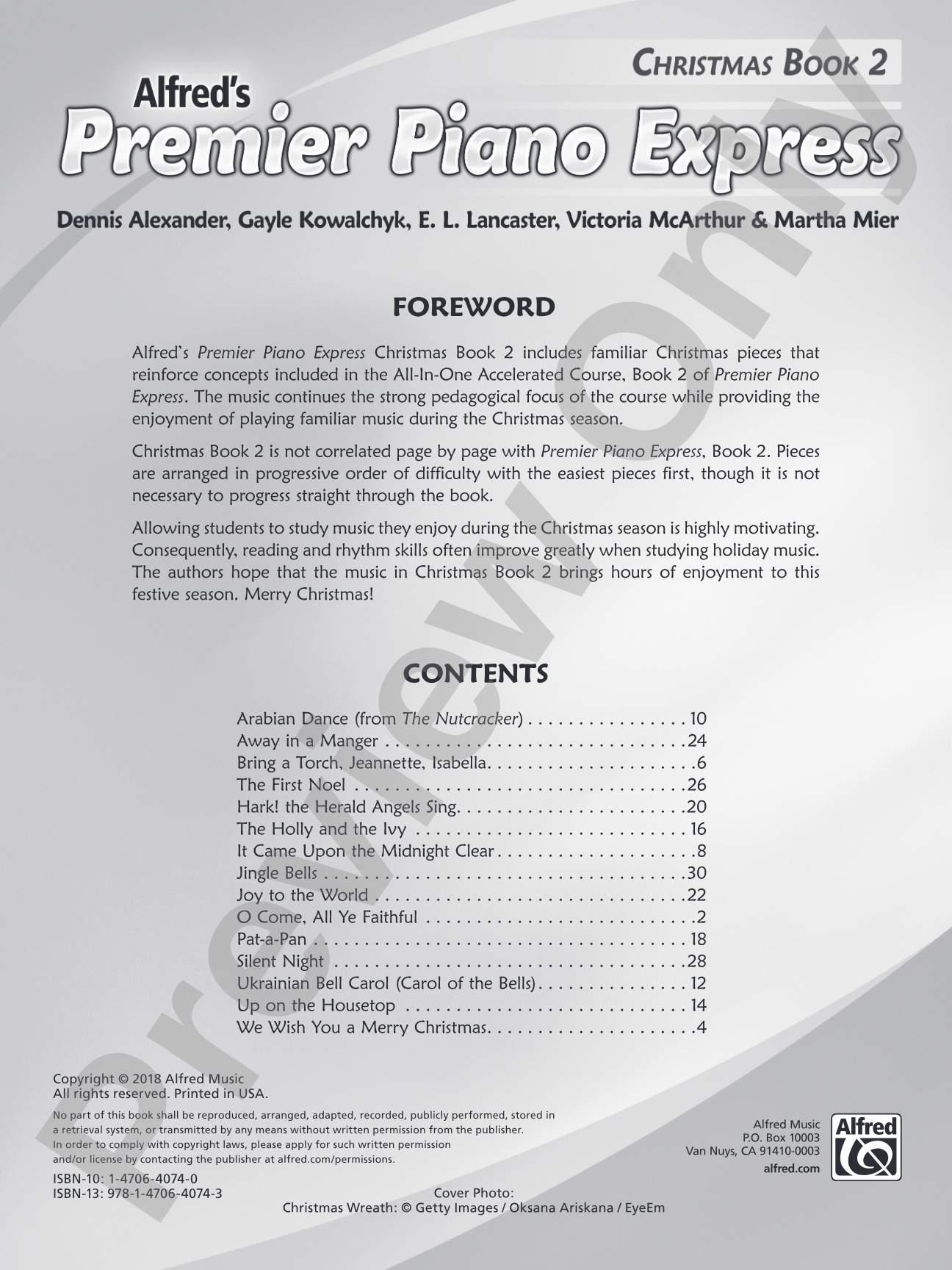 Premier Piano Express, Christmas Book 2: Piano