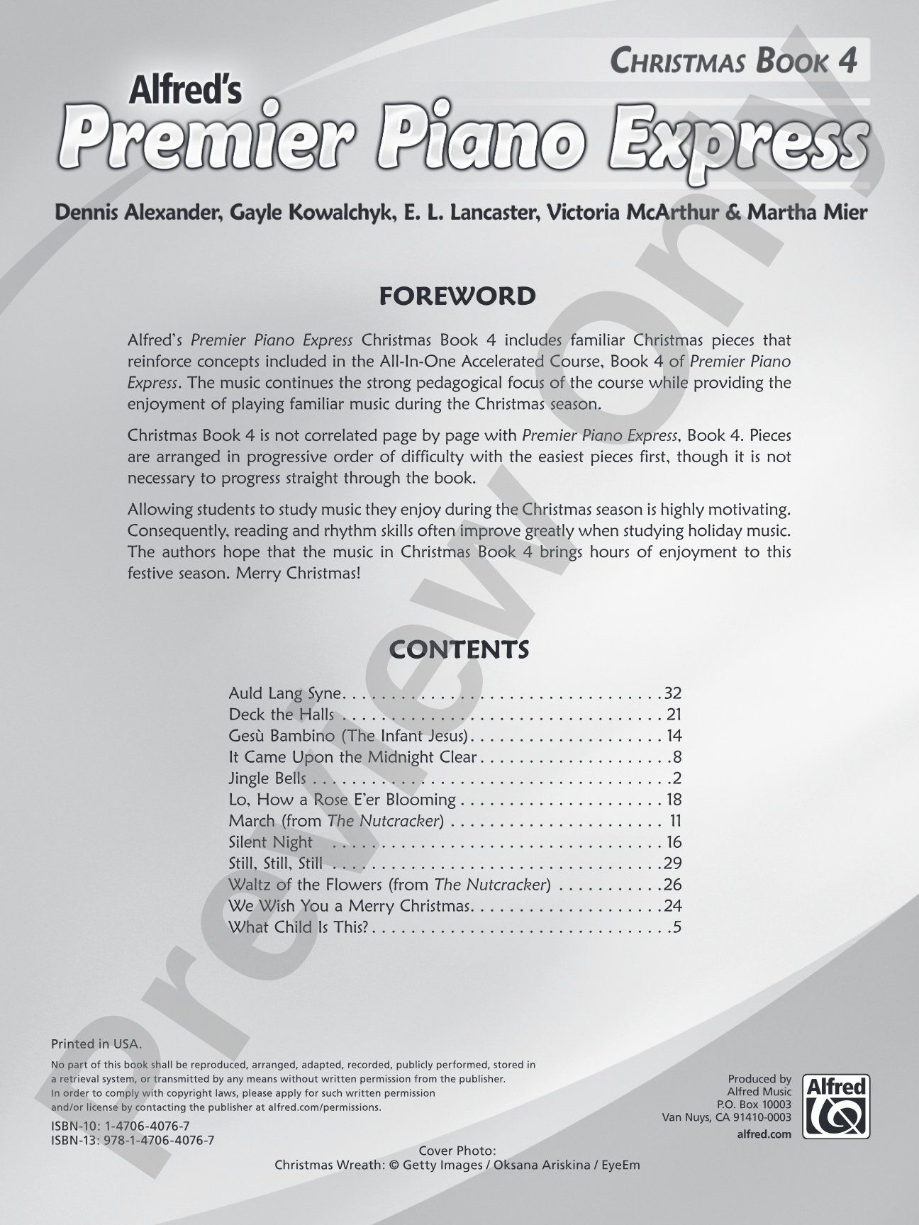 Premier Piano Express, Christmas Book 4: Piano