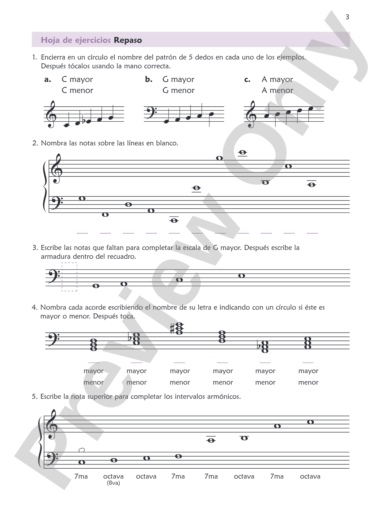 Premier Piano Express: Spanish Edition, Libro 3: An All-In-One Accelerated Course: Piano