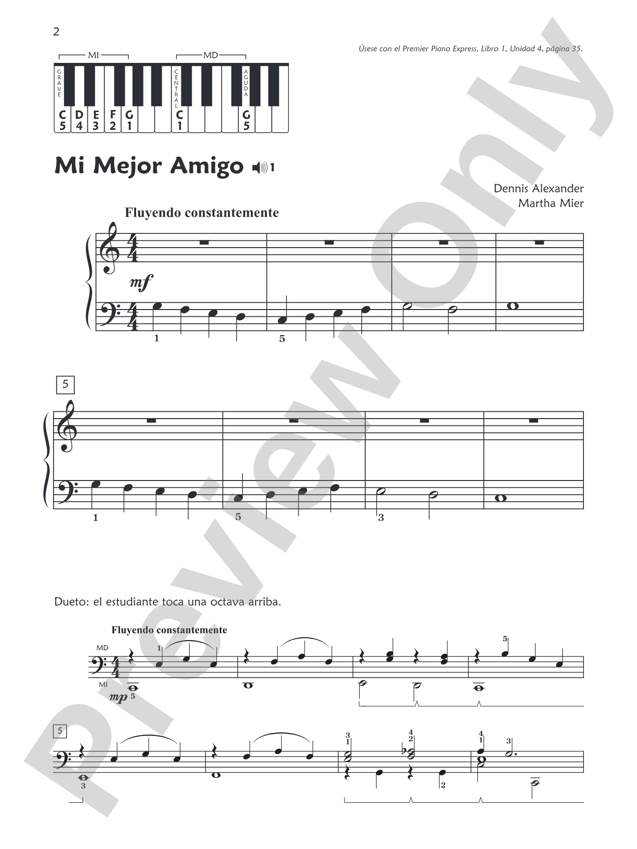 Premier Piano Express, Libro de Repertorio 1: Piano