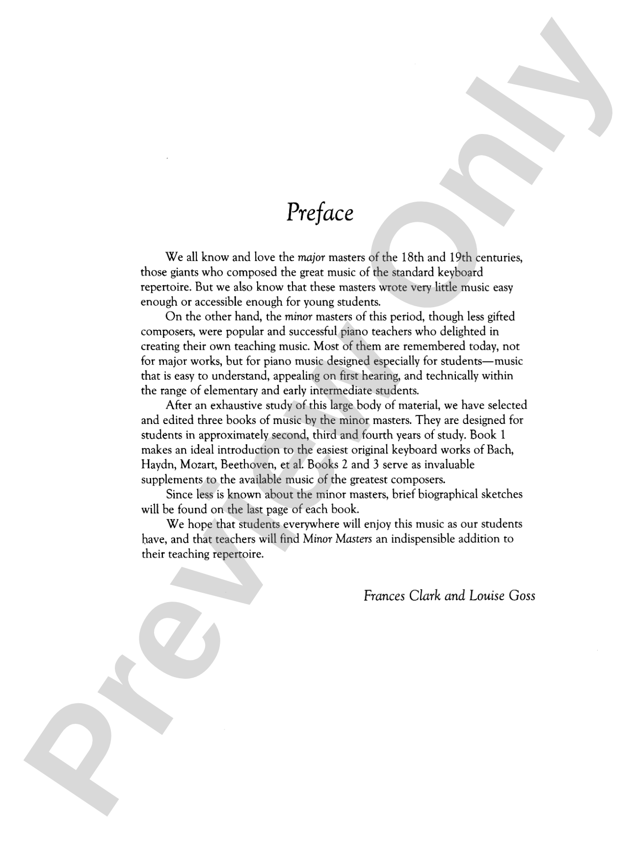 Minor Masters, Book 2: Original Keyboard Music from the 18th and 19th Centuries: Piano