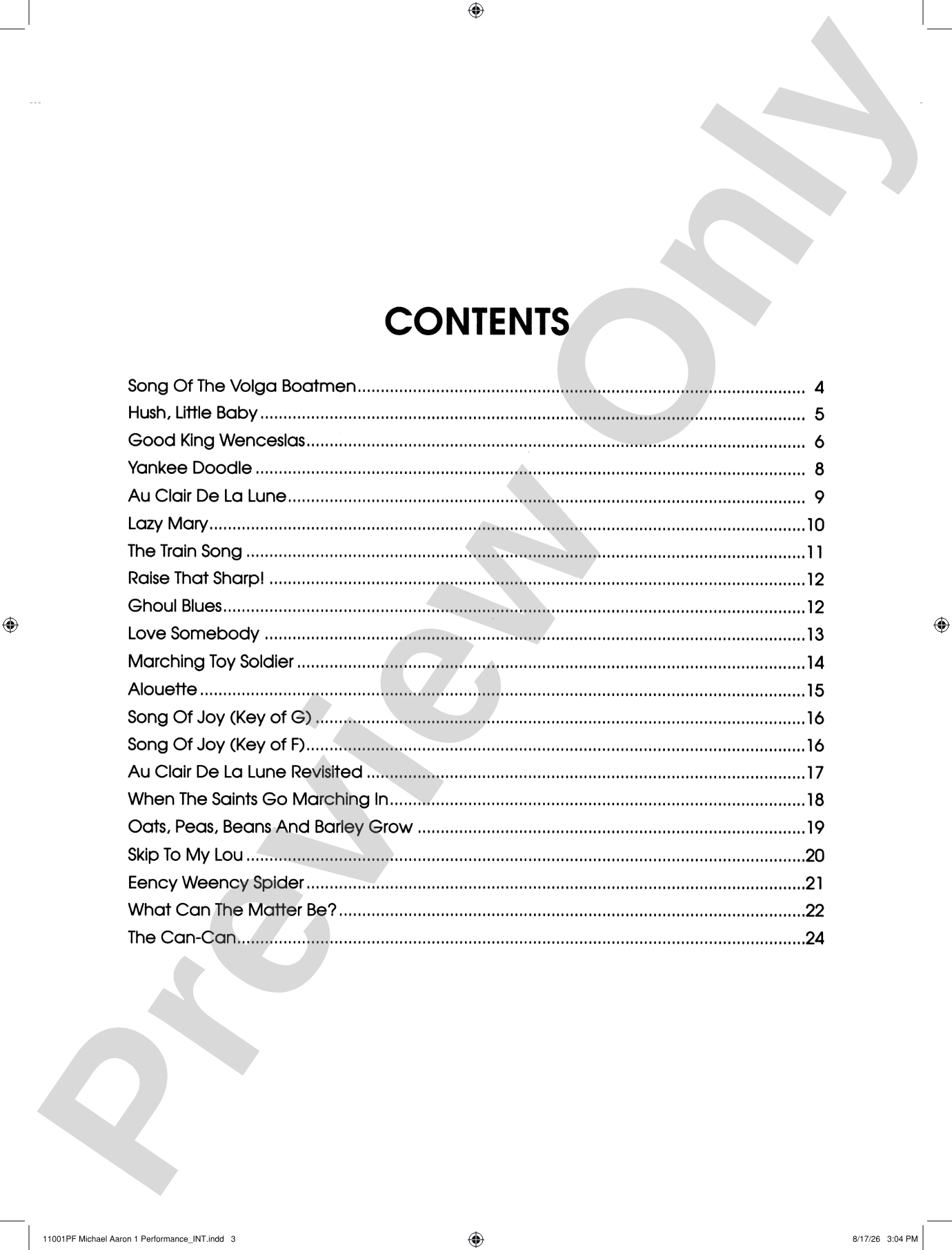 Michael Aaron Piano Course: Performance, Grade 1: Piano