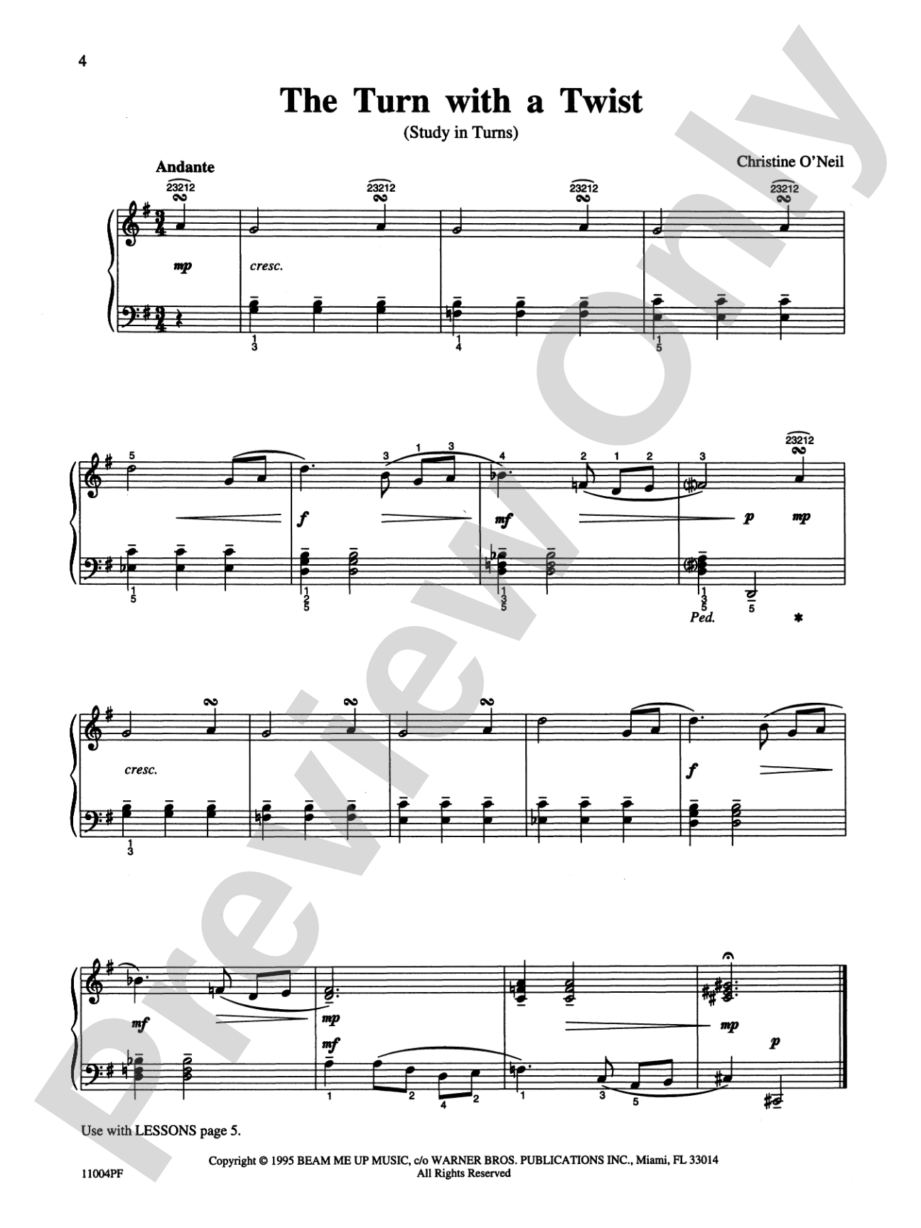 Michael Aaron Piano Course: Performance, Grade 4: Piano