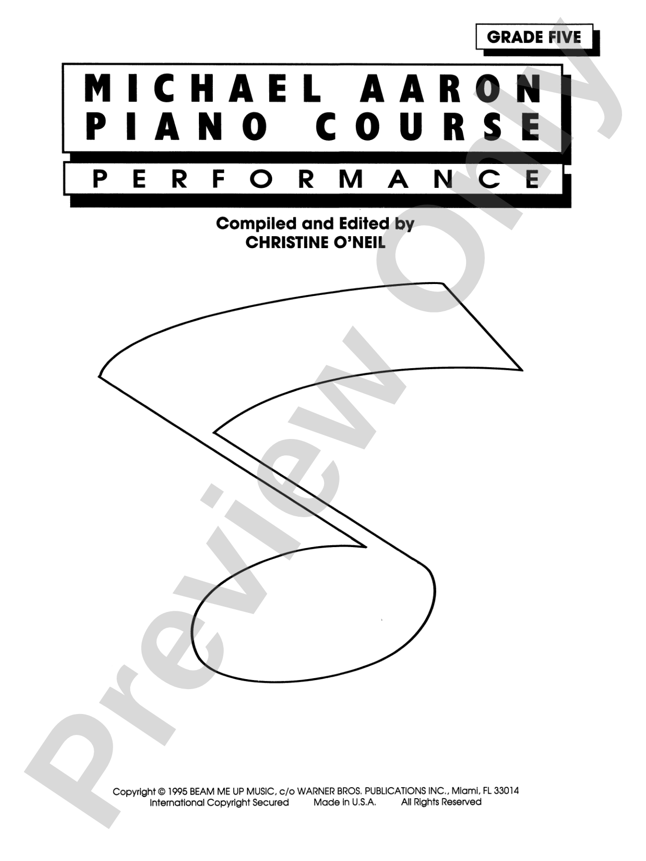 Michael Aaron Piano Course: Performance, Grade 5: Piano