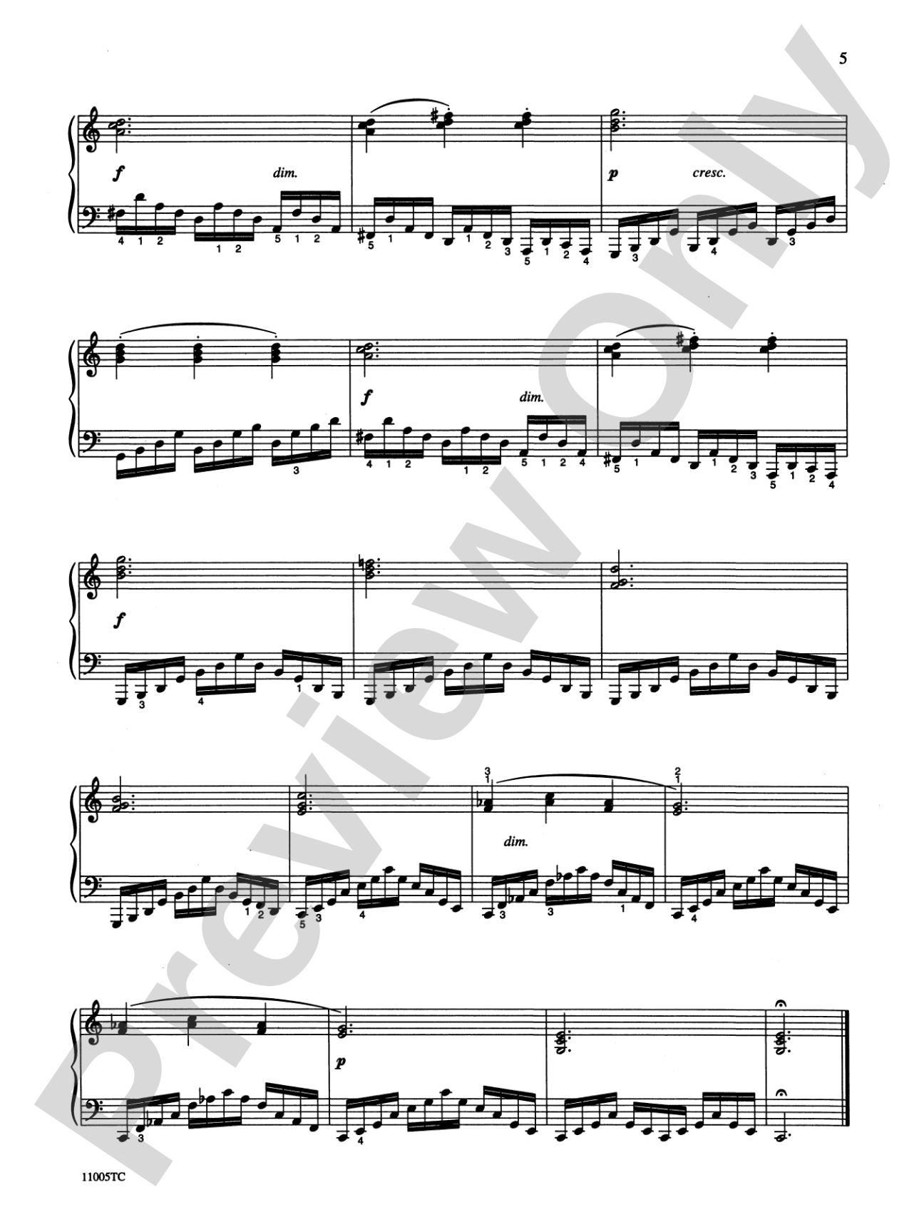 Michael Aaron Piano Course: Technic, Grade 5: Piano