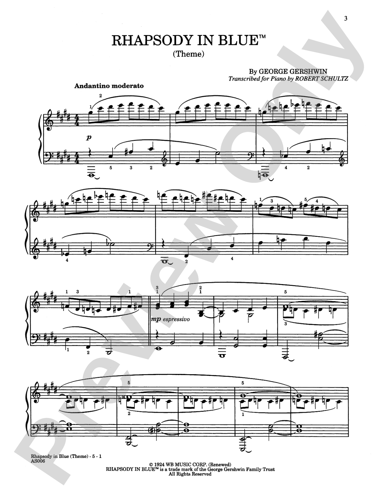 Rhapsody in Blue Plus 12 Masterpieces: Piano