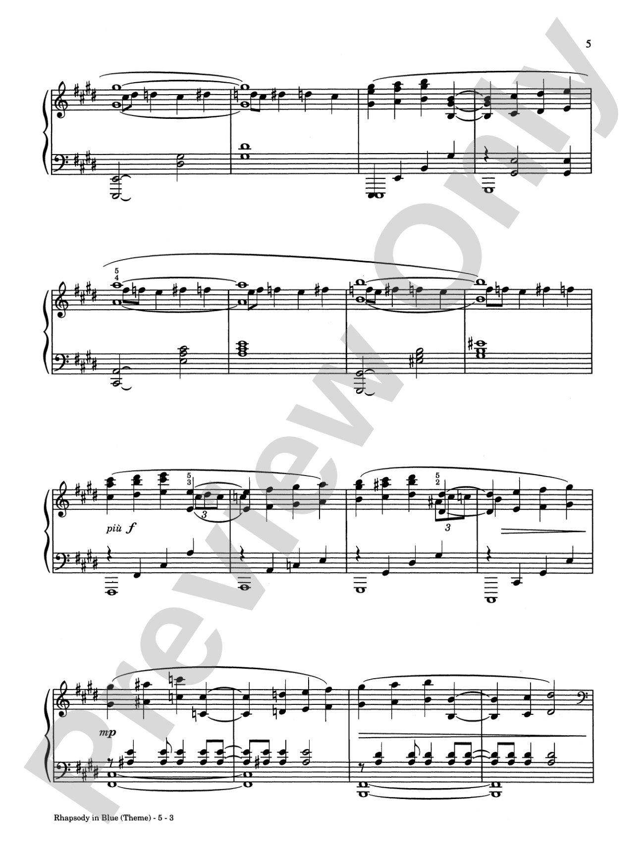 Rhapsody in Blue Plus 12 Masterpieces: Piano