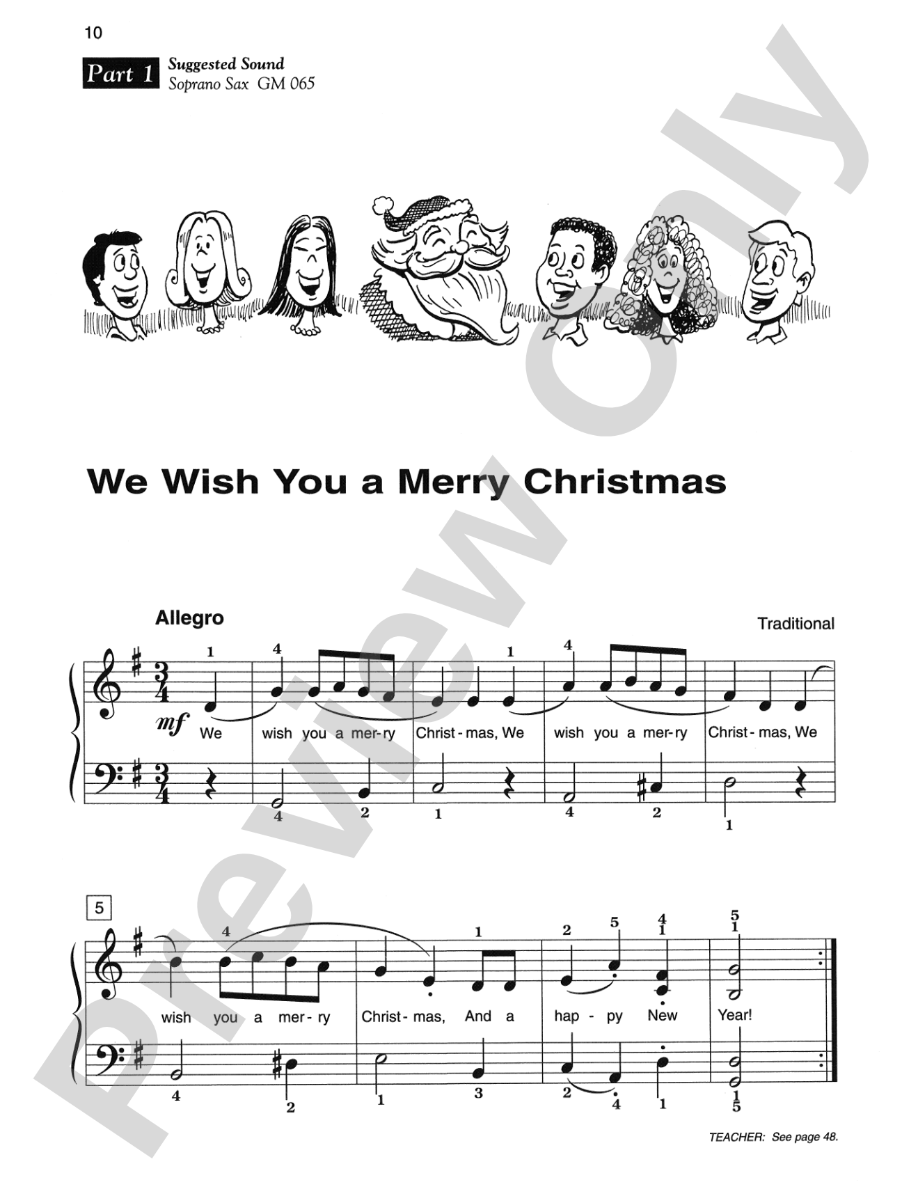 Alfred's Basic Piano Library: Merry Christmas! Ensemble, Book 3: Piano