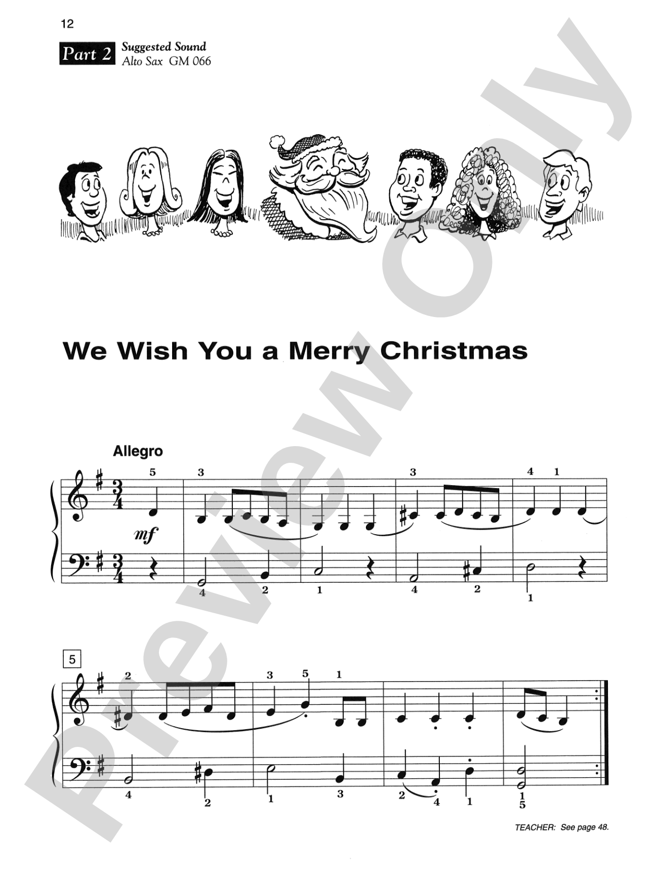Alfred's Basic Piano Library: Merry Christmas! Ensemble, Book 3: Piano