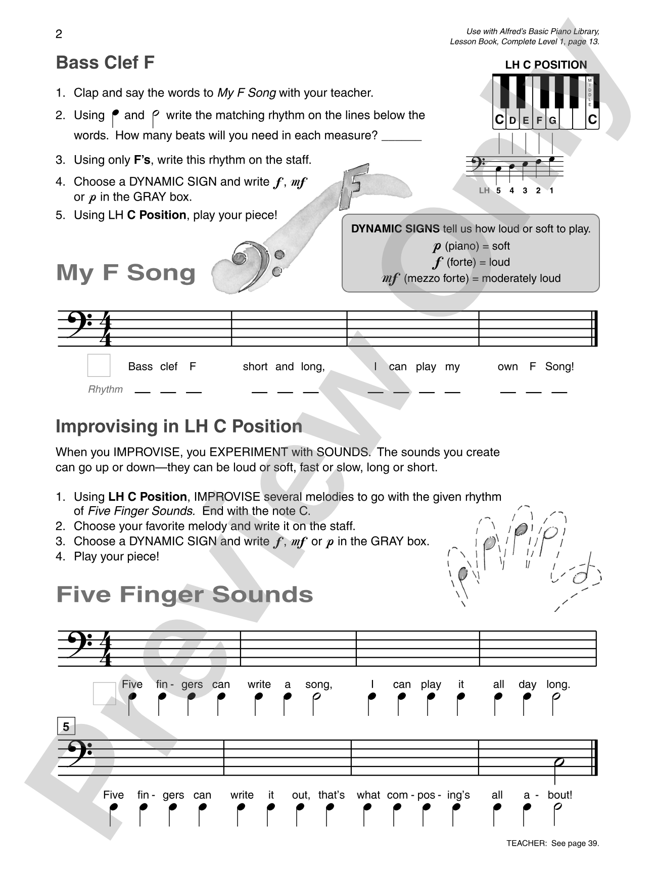 Alfred's Basic Piano Library: Composition Book Complete 1 (1A/1B): For the Later Beginner: Piano