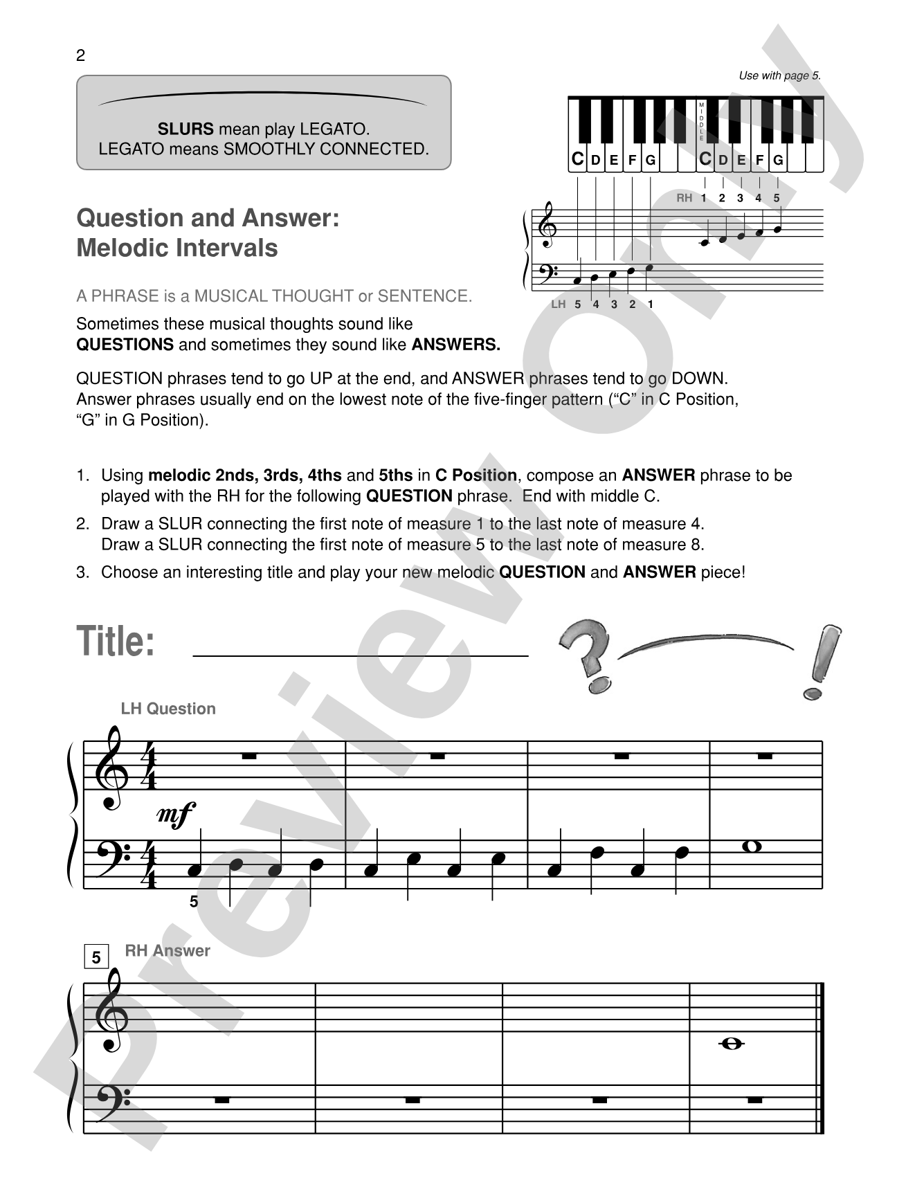 Alfred's Basic Piano Library: Composition Book 1B: Piano
