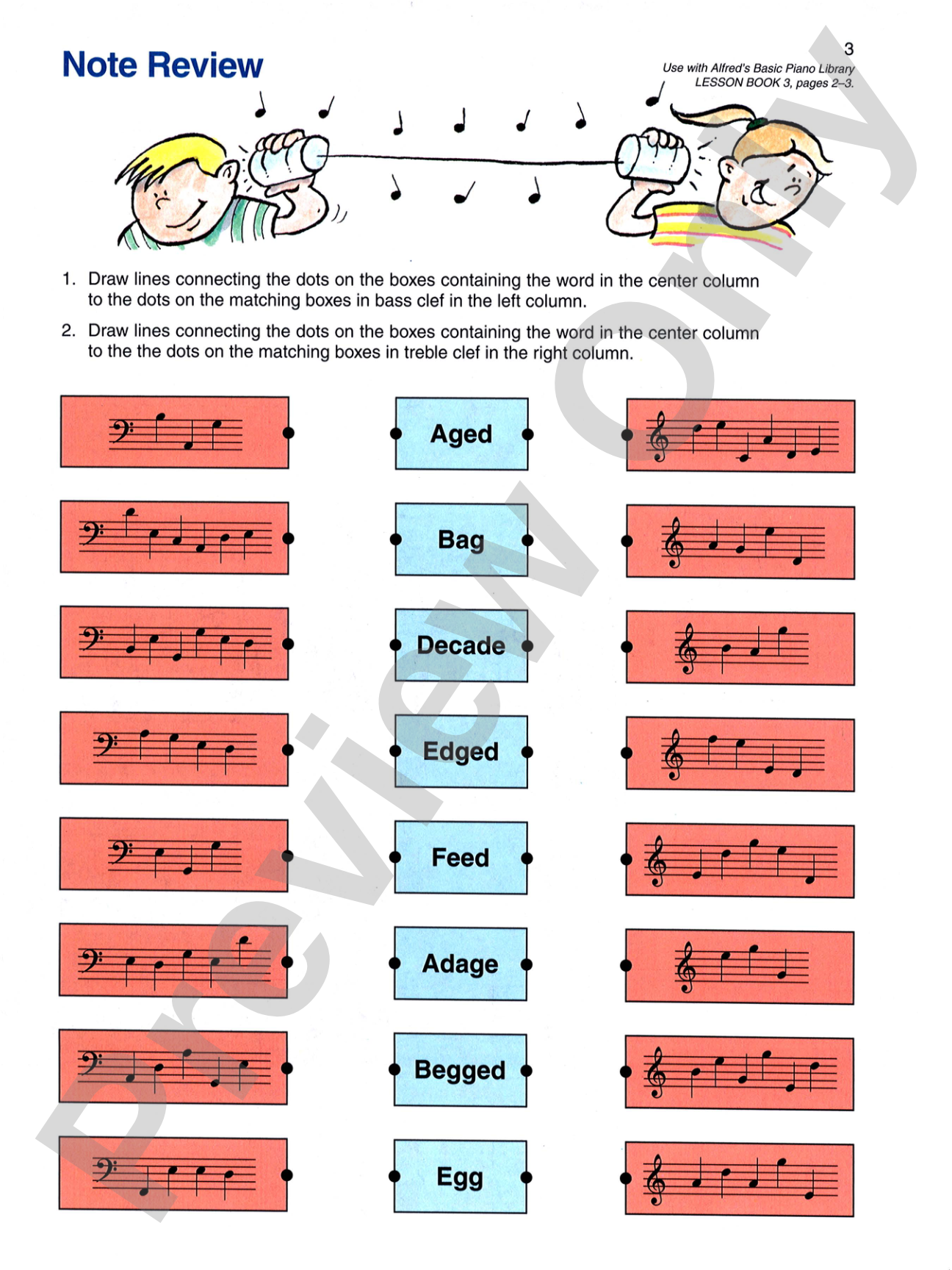 Alfred's Basic Piano Library: Notespeller Book 3: Piano