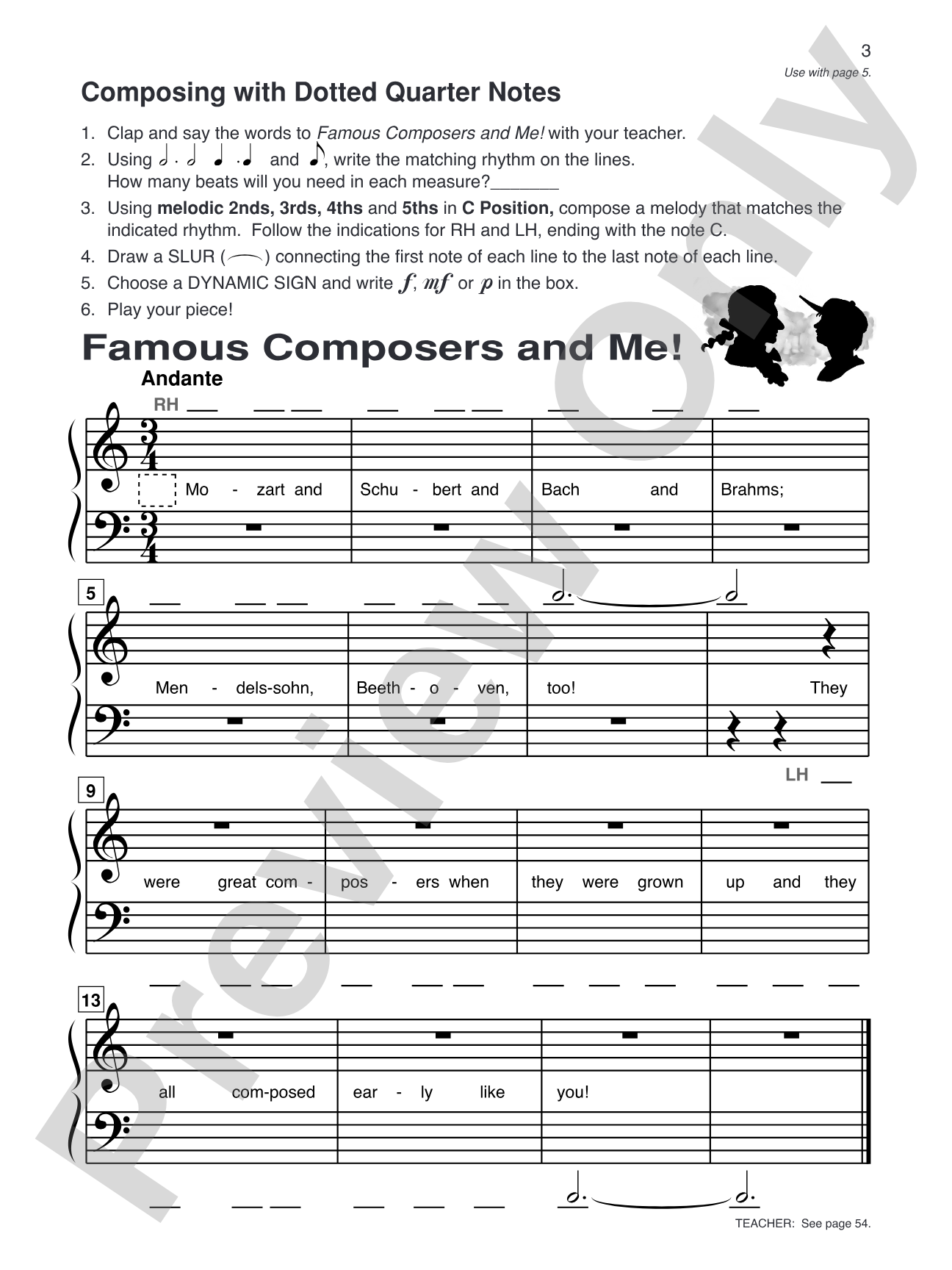 Alfred's Basic Piano Library: Composition Book Complete 2 & 3: For the Later Beginner: Piano