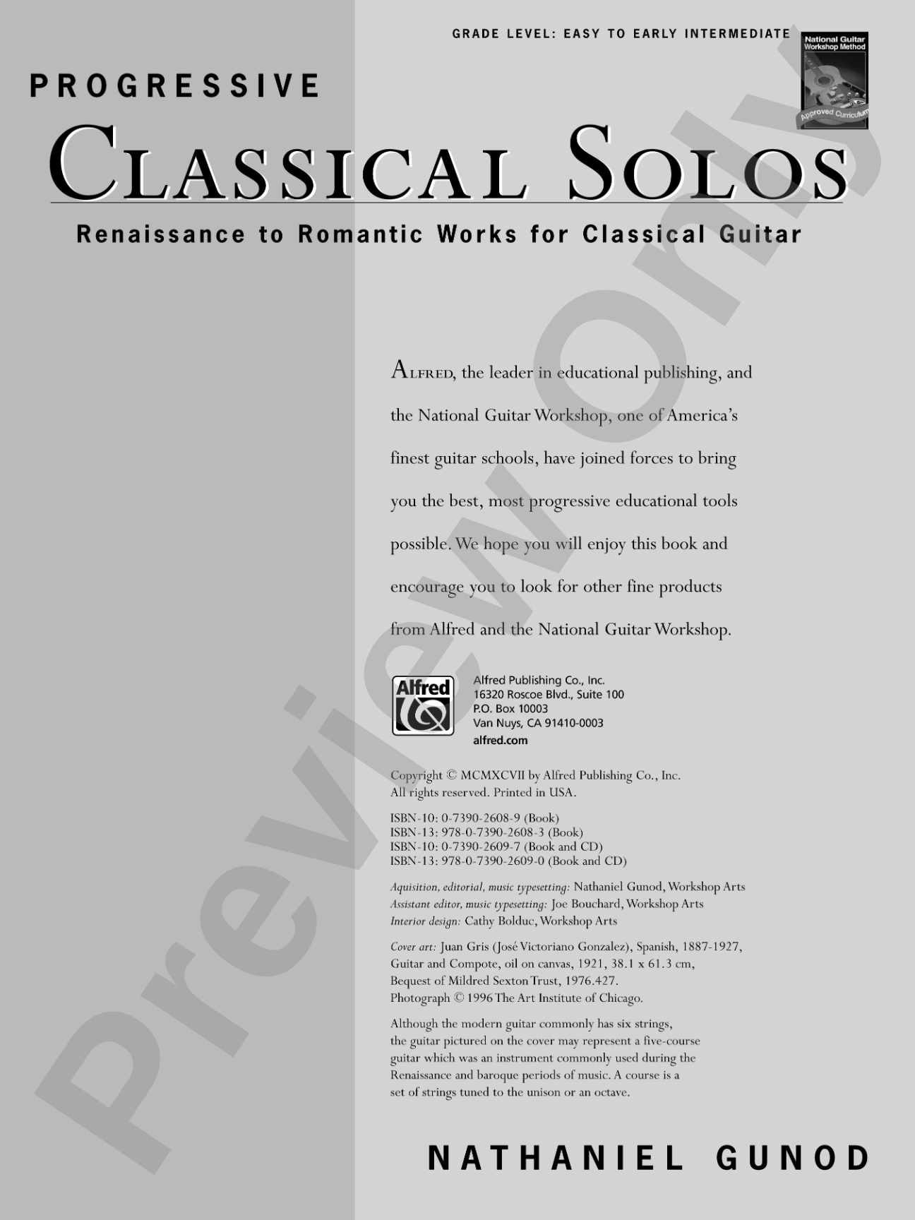 Progressive Classical Solos: Renaissance to Romantic Works for Classical Guitar