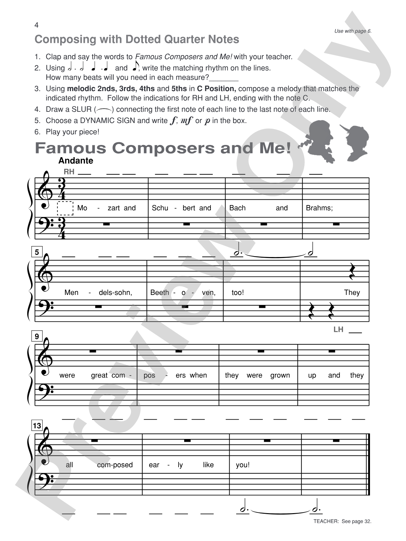 Alfred's Basic Piano Library: Composition Book 2: Piano