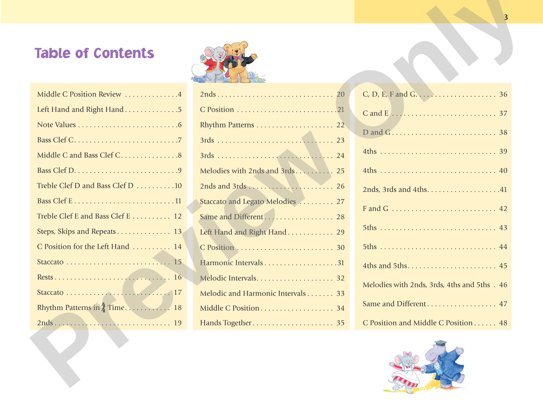 Music for Little Mozarts: Music Workbook 3: Coloring and Ear Training Activities to Bring Out the Music in Every Young Child: Piano