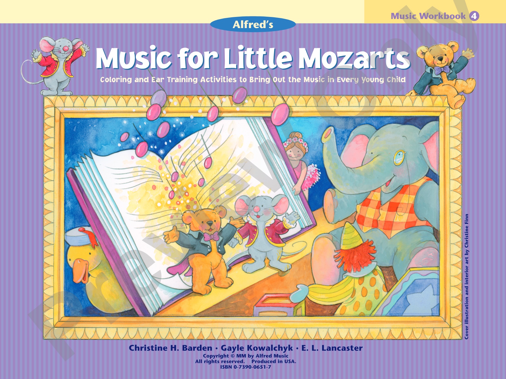 Music for Little Mozarts: Music Workbook 4: Coloring and Ear Training Activities to Bring Out the Music in Every Young Child: Piano