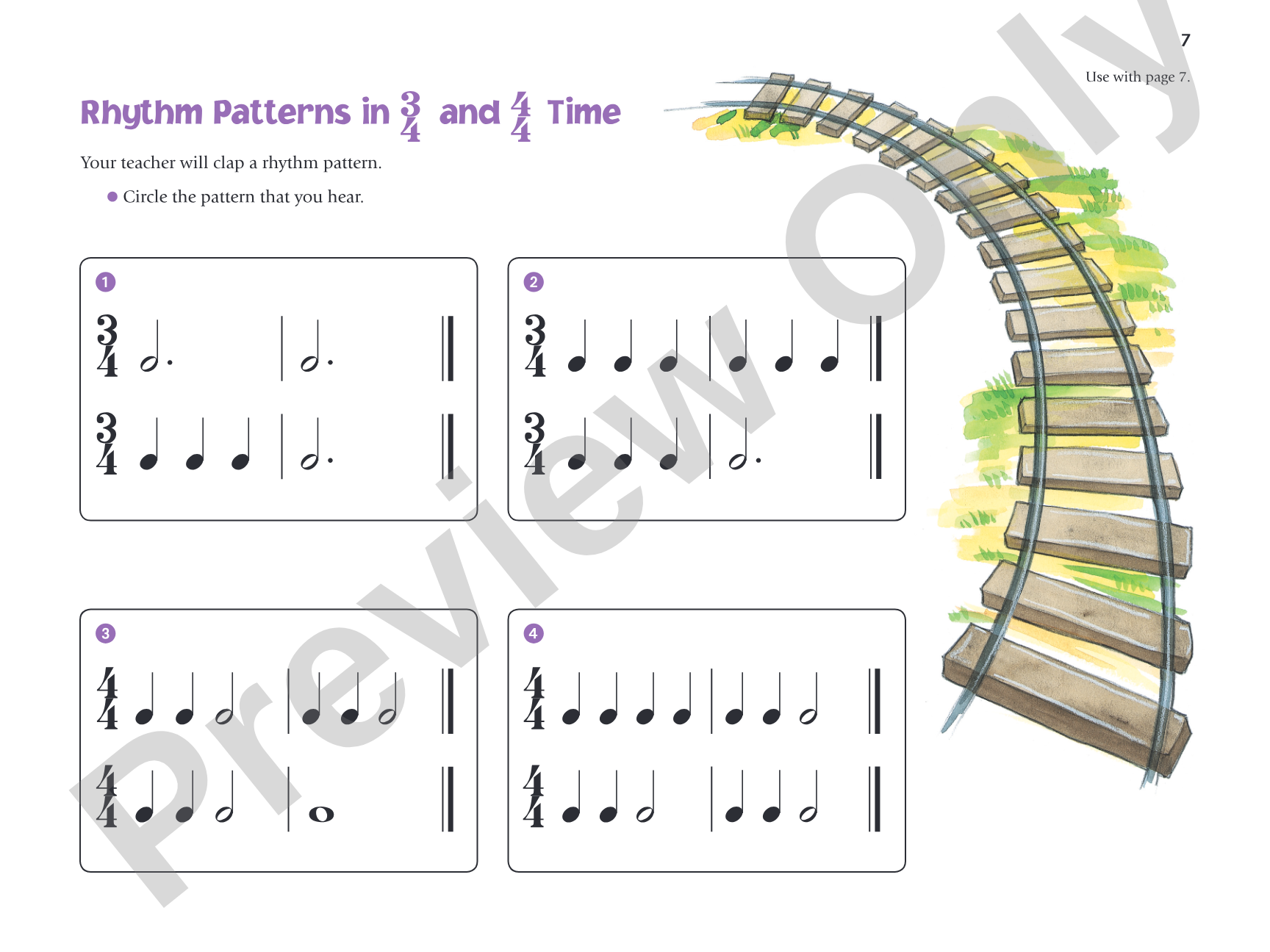 Music for Little Mozarts: Music Workbook 4: Coloring and Ear Training Activities to Bring Out the Music in Every Young Child: Piano