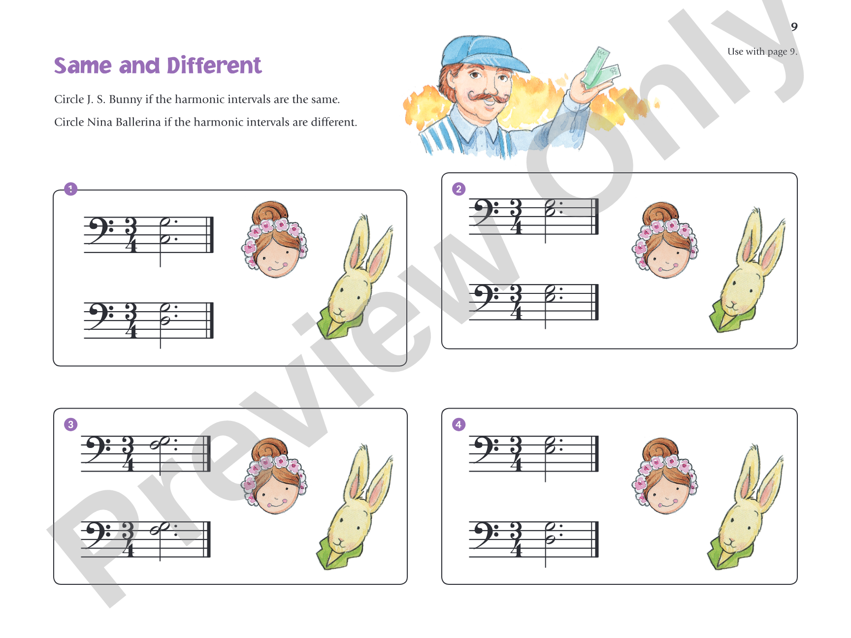 Music for Little Mozarts: Music Workbook 4: Coloring and Ear Training Activities to Bring Out the Music in Every Young Child: Piano