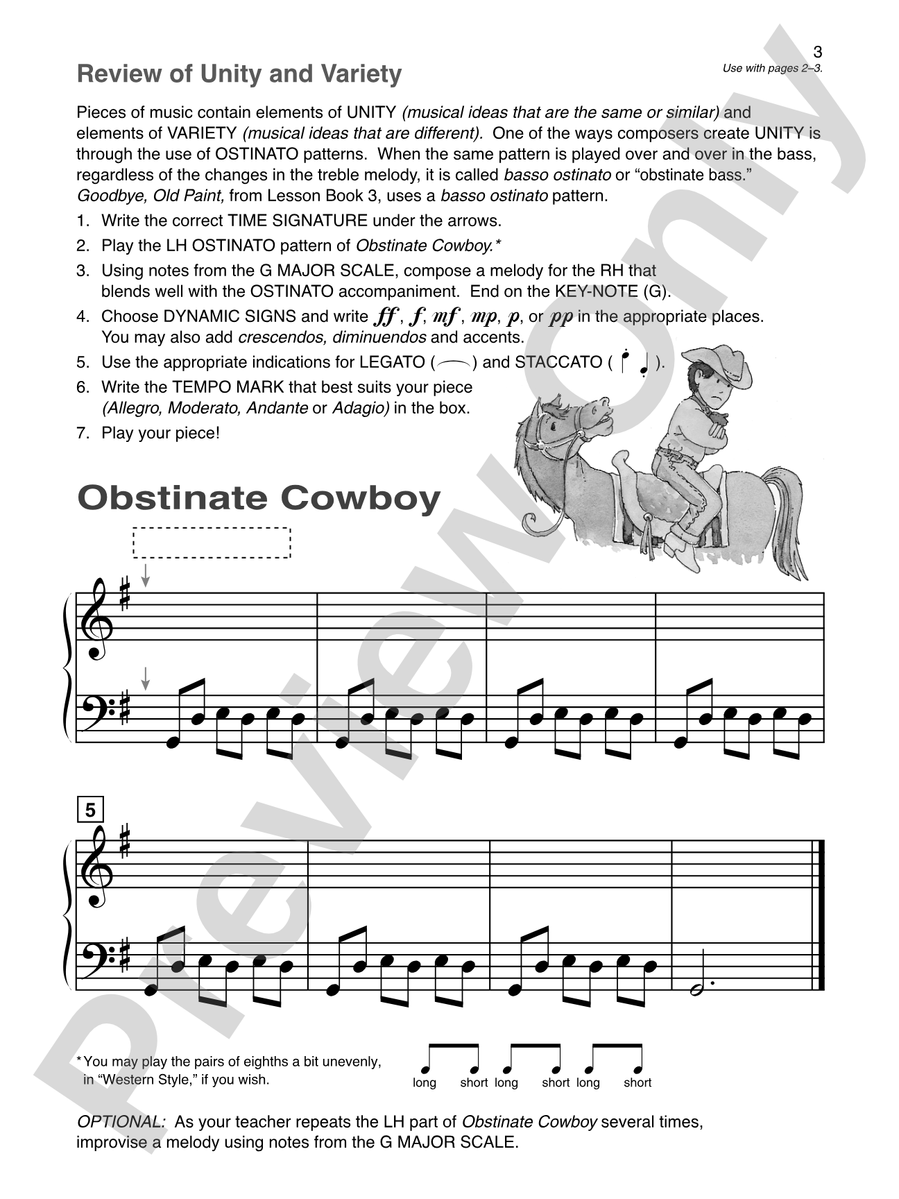 Alfred's Basic Piano Library: Composition Book 3: Piano