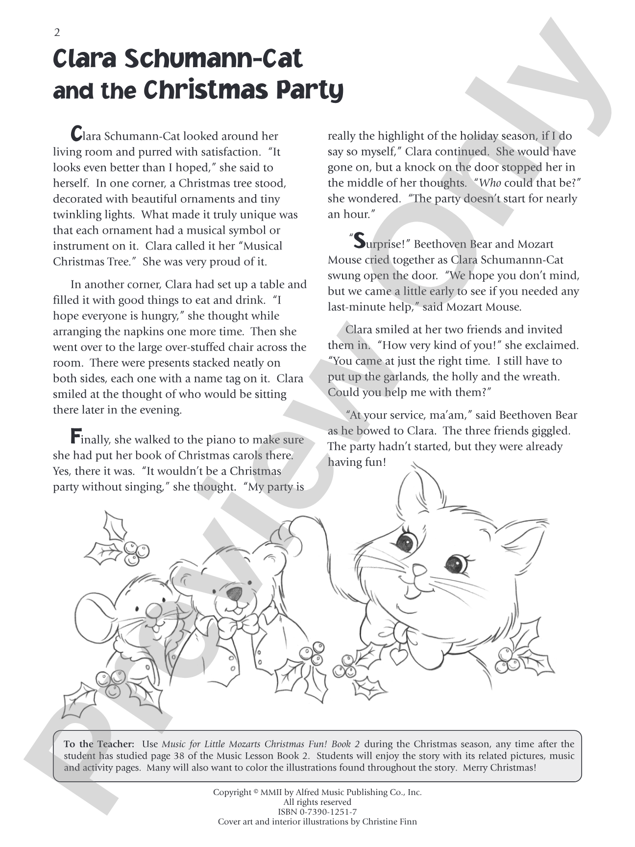 Music for Little Mozarts: Christmas Fun! Book 2: A Christmas Story with Performance Music and Related Music Activity Pages: Piano