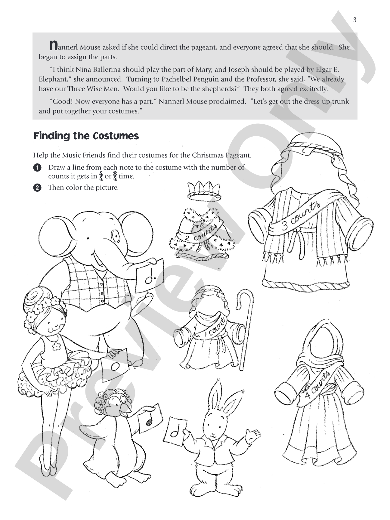 Music for Little Mozarts: Christmas Fun! Book 3: A Christmas Story with Performance Music and Related Music Activity Pages: Piano