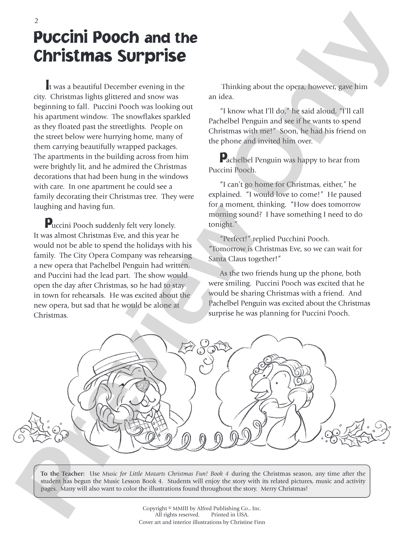 Music for Little Mozarts: Christmas Fun! Book 4: A Christmas Story with Performance Music and Related Music Activity Pages: Piano