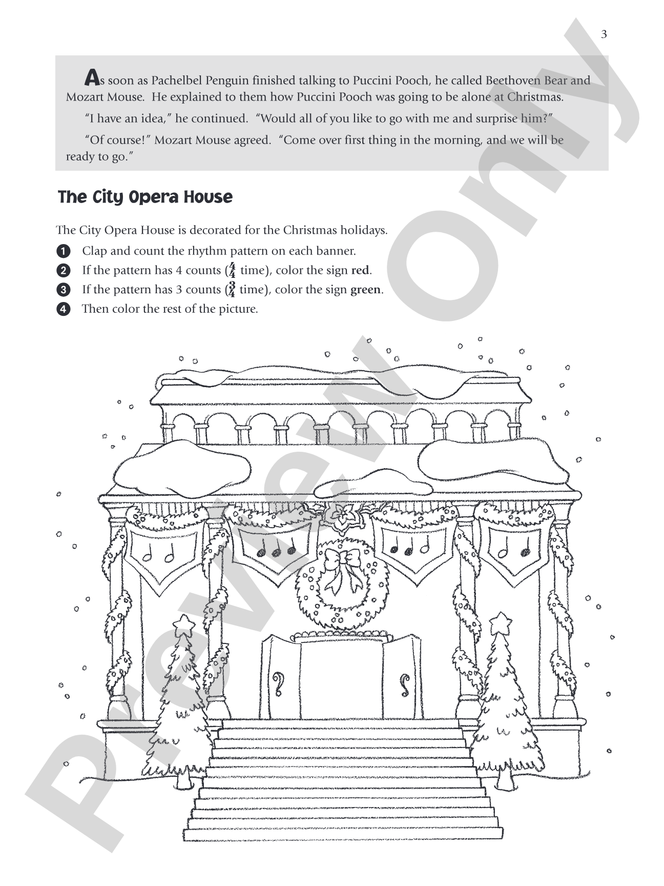 Music for Little Mozarts: Christmas Fun! Book 4: A Christmas Story with Performance Music and Related Music Activity Pages: Piano