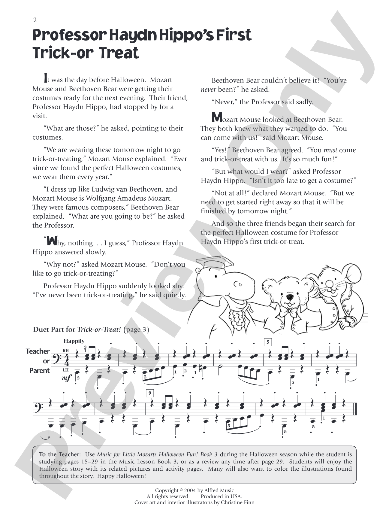 Music for Little Mozarts: Halloween Fun! Book 3: A Halloween Story with Performance Music and Related Music Activity Pages: Piano