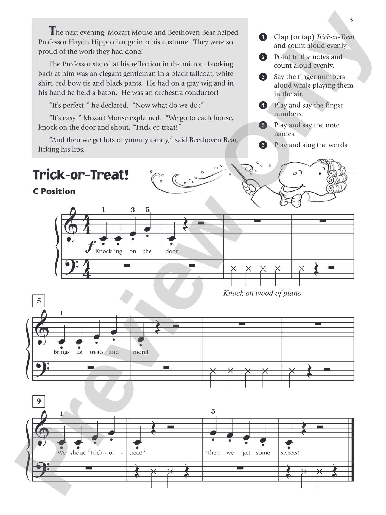 Music for Little Mozarts: Halloween Fun! Book 3: A Halloween Story with Performance Music and Related Music Activity Pages: Piano