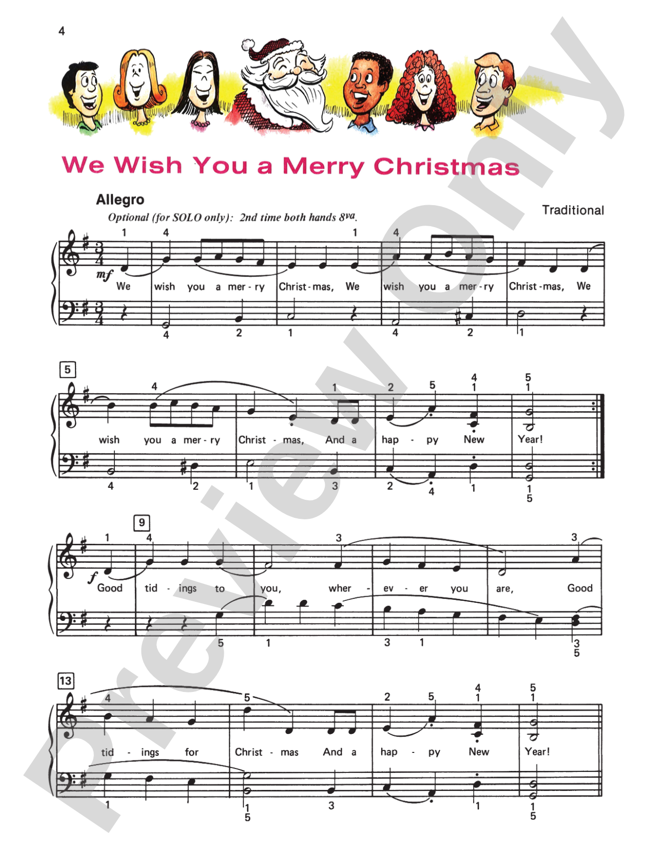 Alfred's Basic Piano Library: Merry Christmas! Book 3: Piano