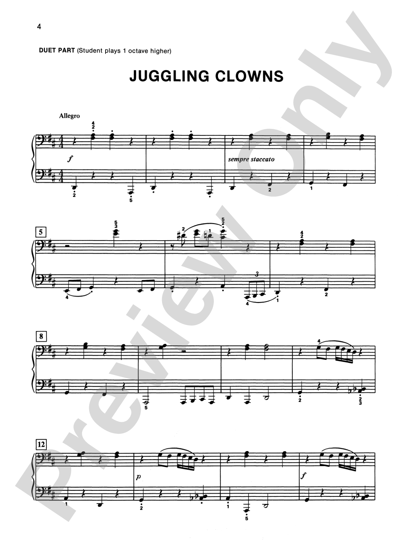 Alfred's Basic Piano Library: Duet Book 3: Piano