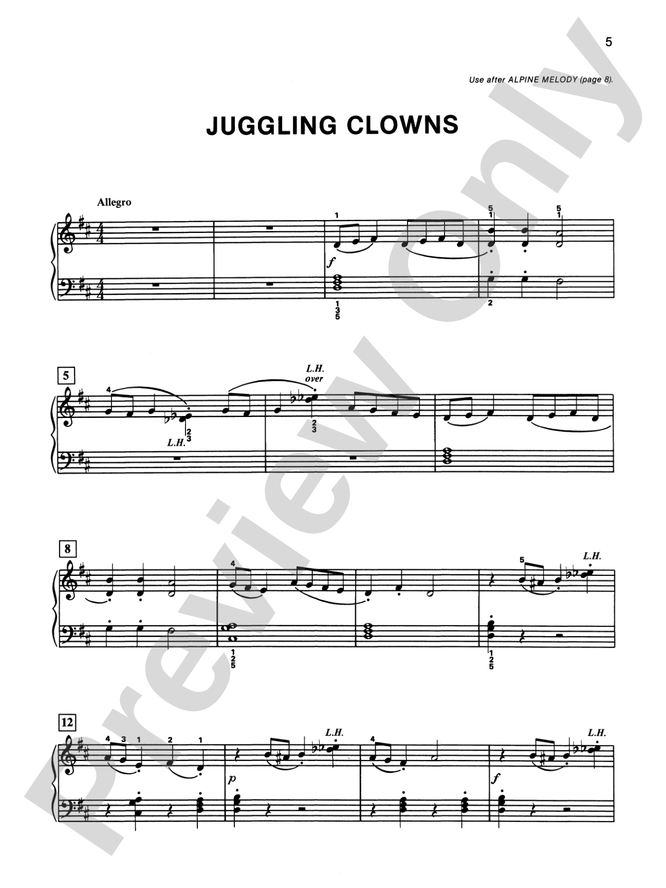 Alfred's Basic Piano Library: Duet Book 3: Piano
