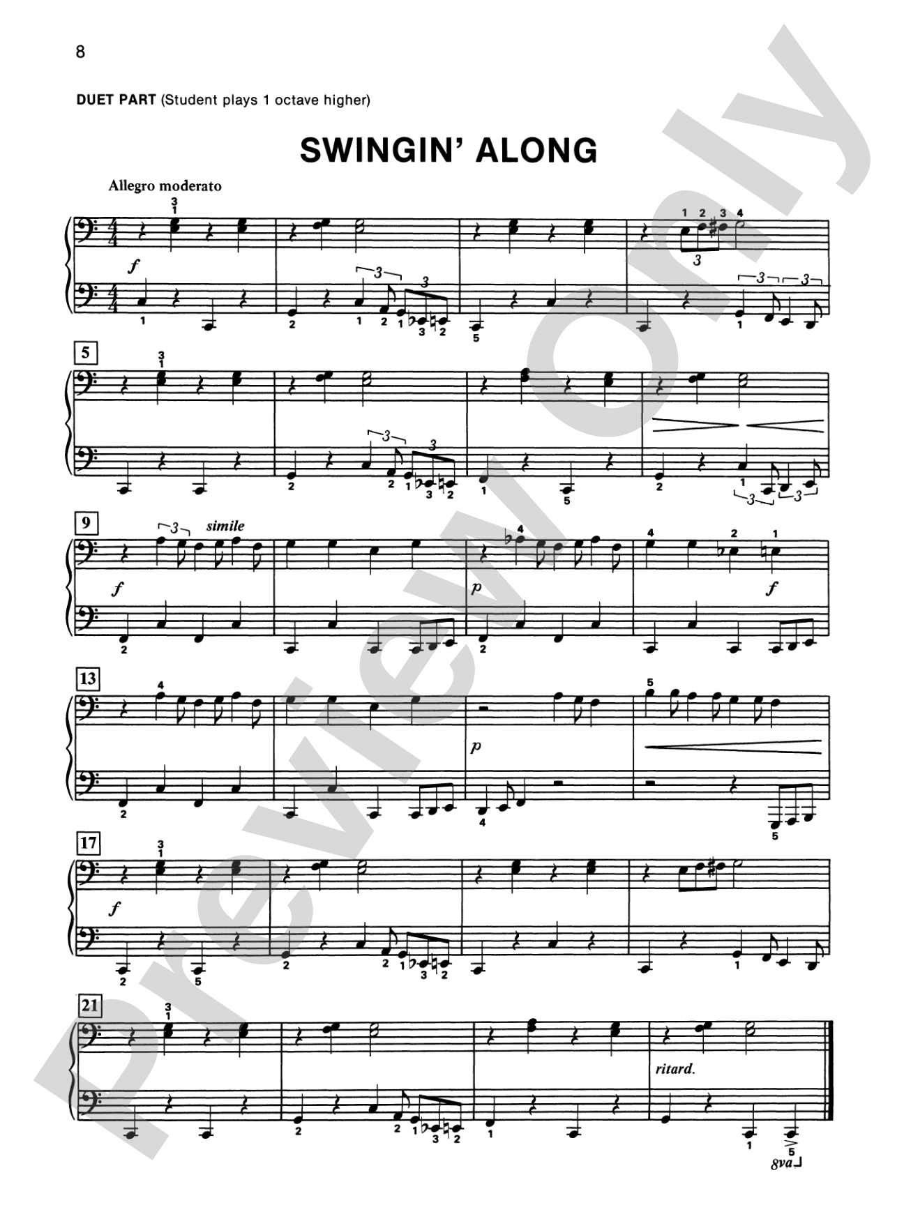 Alfred's Basic Piano Library: Duet Book 3: Piano