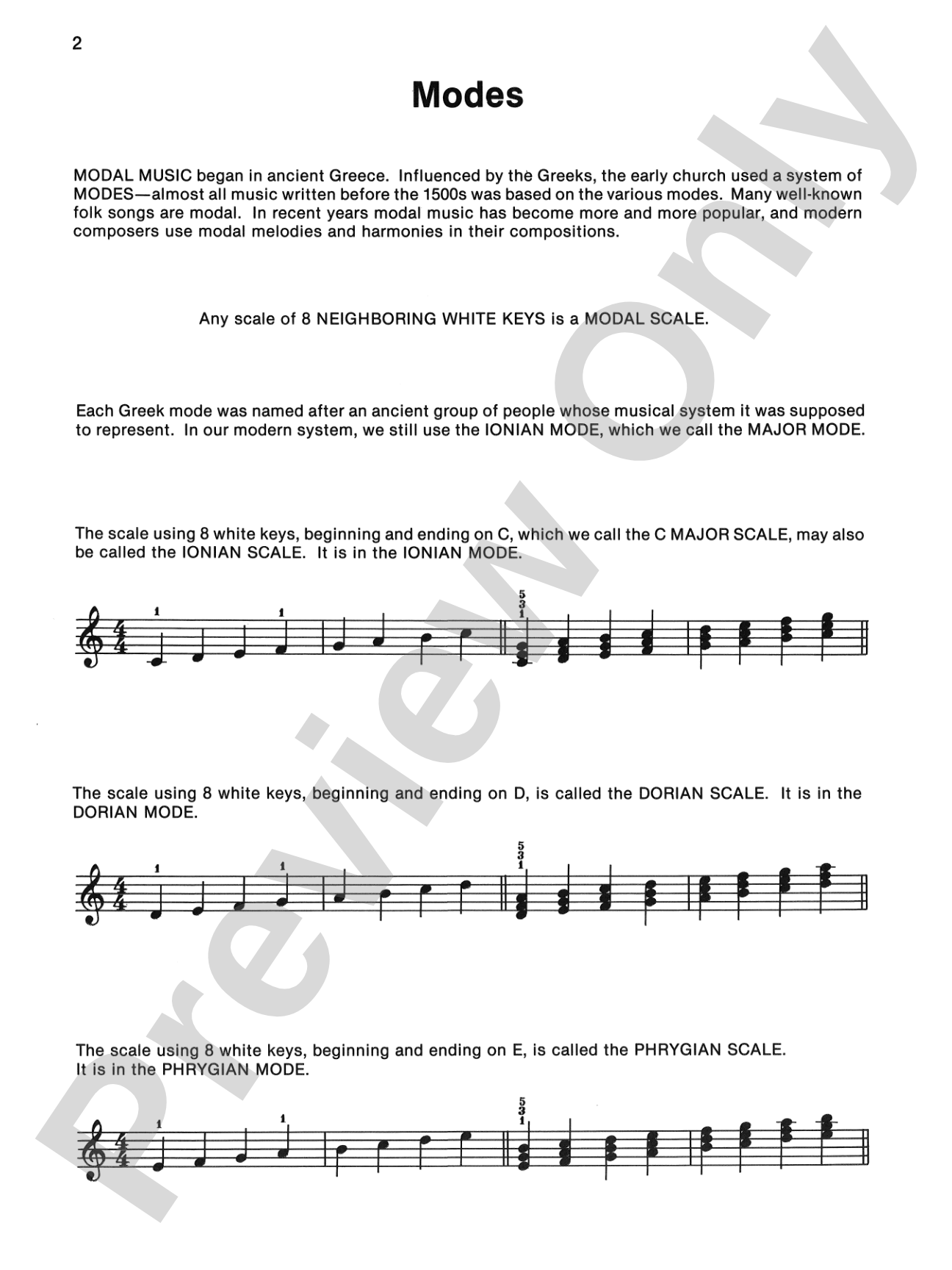 Alfred's Basic Piano Library: Fun with Modes: Piano