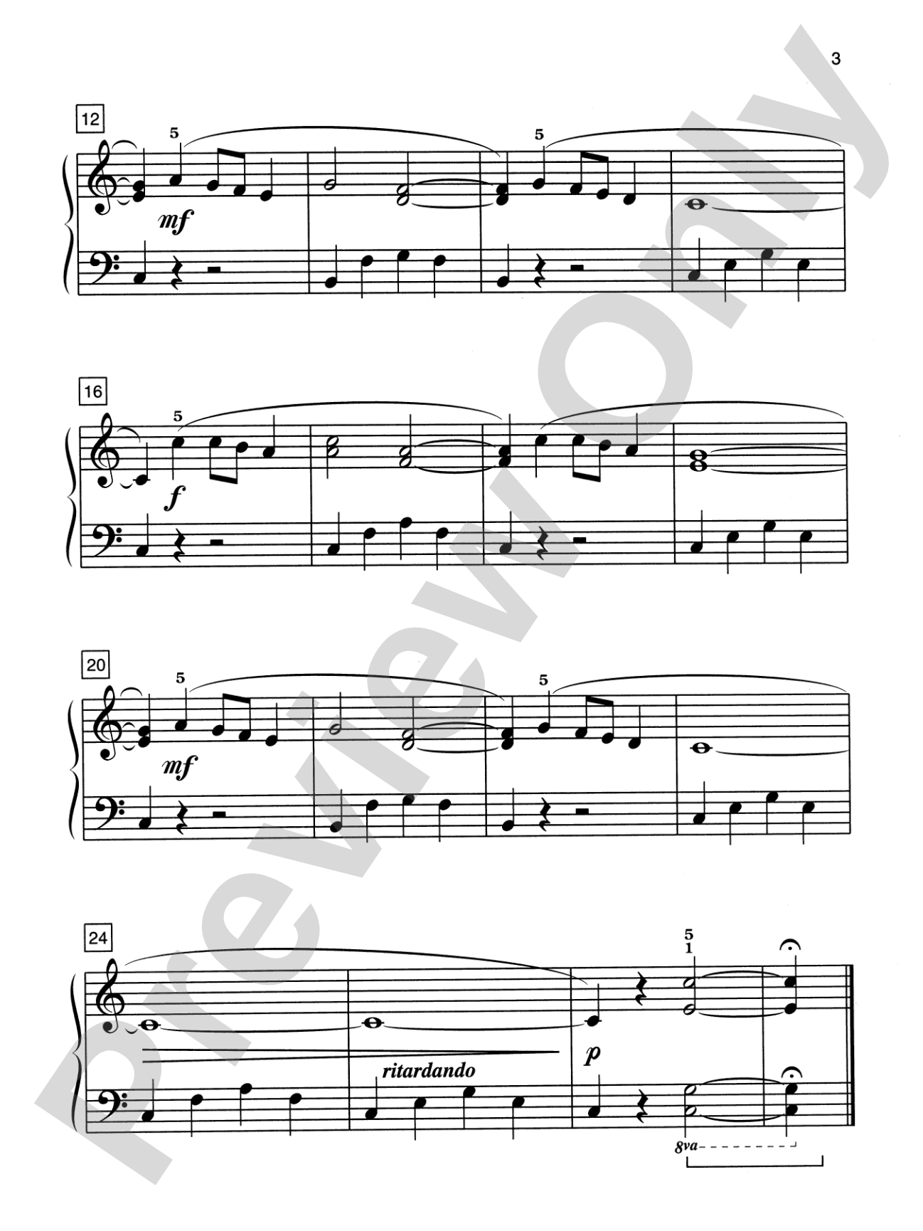 Alfred's Basic Piano Library: Ensemble Book 3: Piano