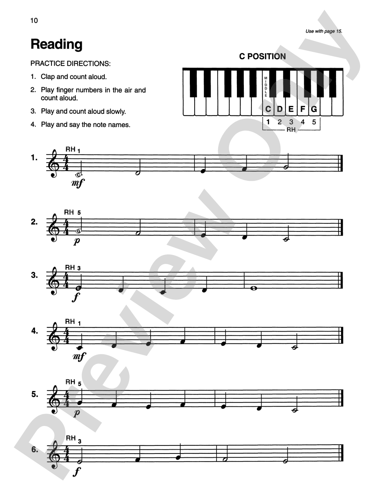 Alfred's Basic Piano Library: Sight Reading Book Complete Level 1 (1A/1B): For the Later Beginner: Piano