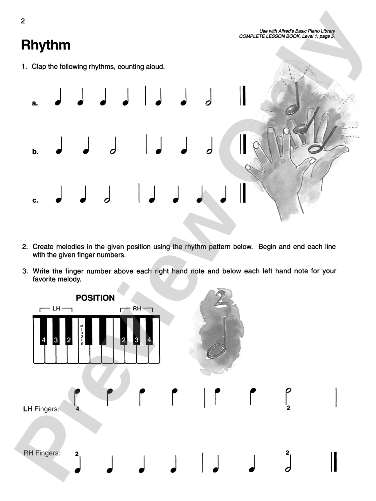 Alfred's Basic Piano Library: Sight Reading Book Complete Level 1 (1A/1B): For the Later Beginner: Piano