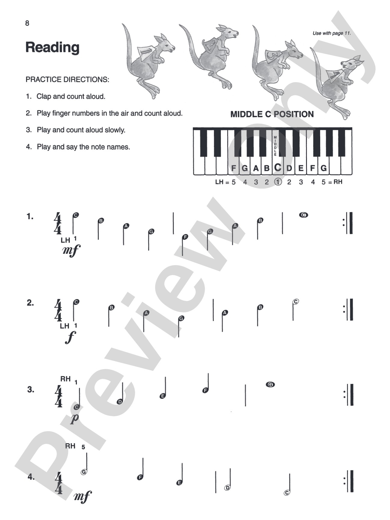 Alfred's Basic Piano Library: Sight Reading Book Complete Level 1 (1A/1B): For the Later Beginner: Piano