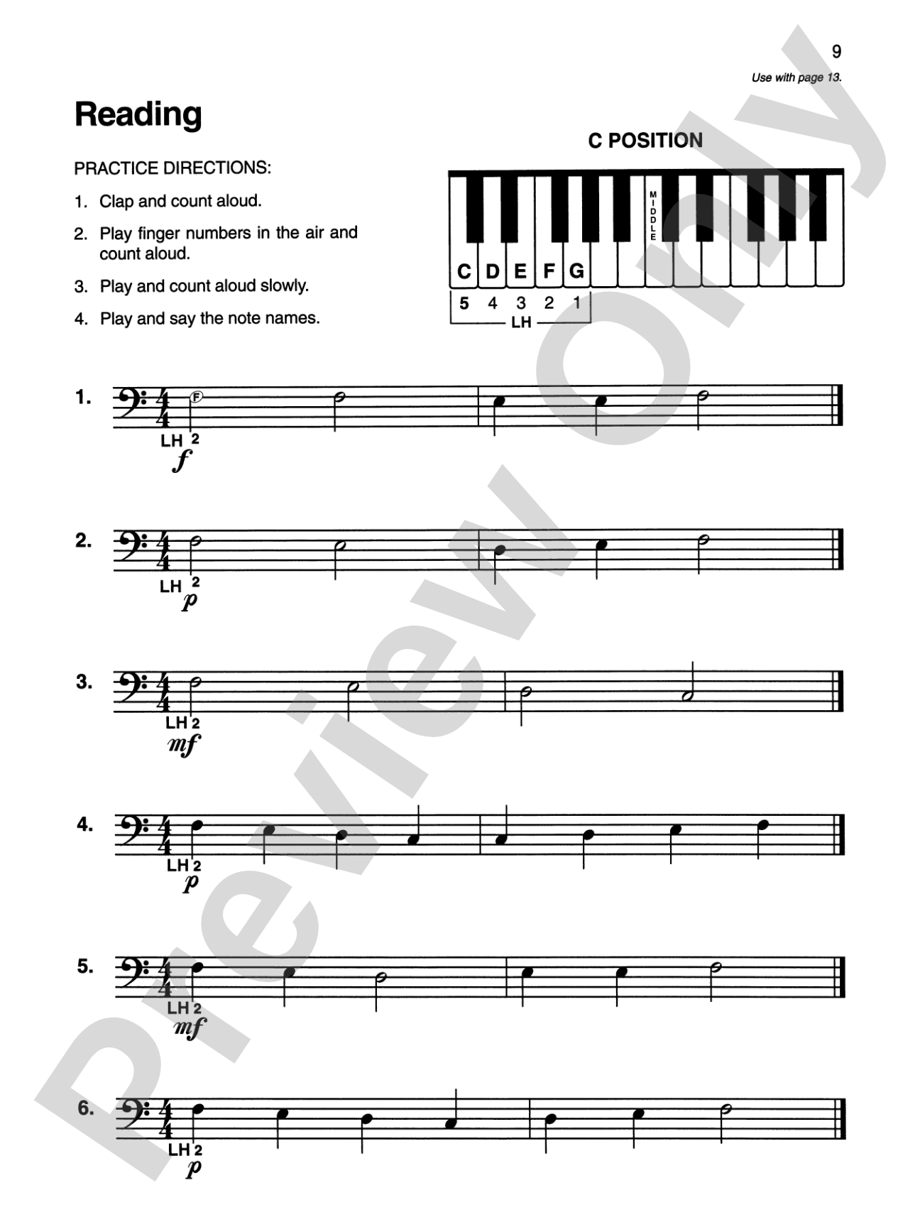 Alfred's Basic Piano Library: Sight Reading Book Complete Level 1 (1A/1B): For the Later Beginner: Piano