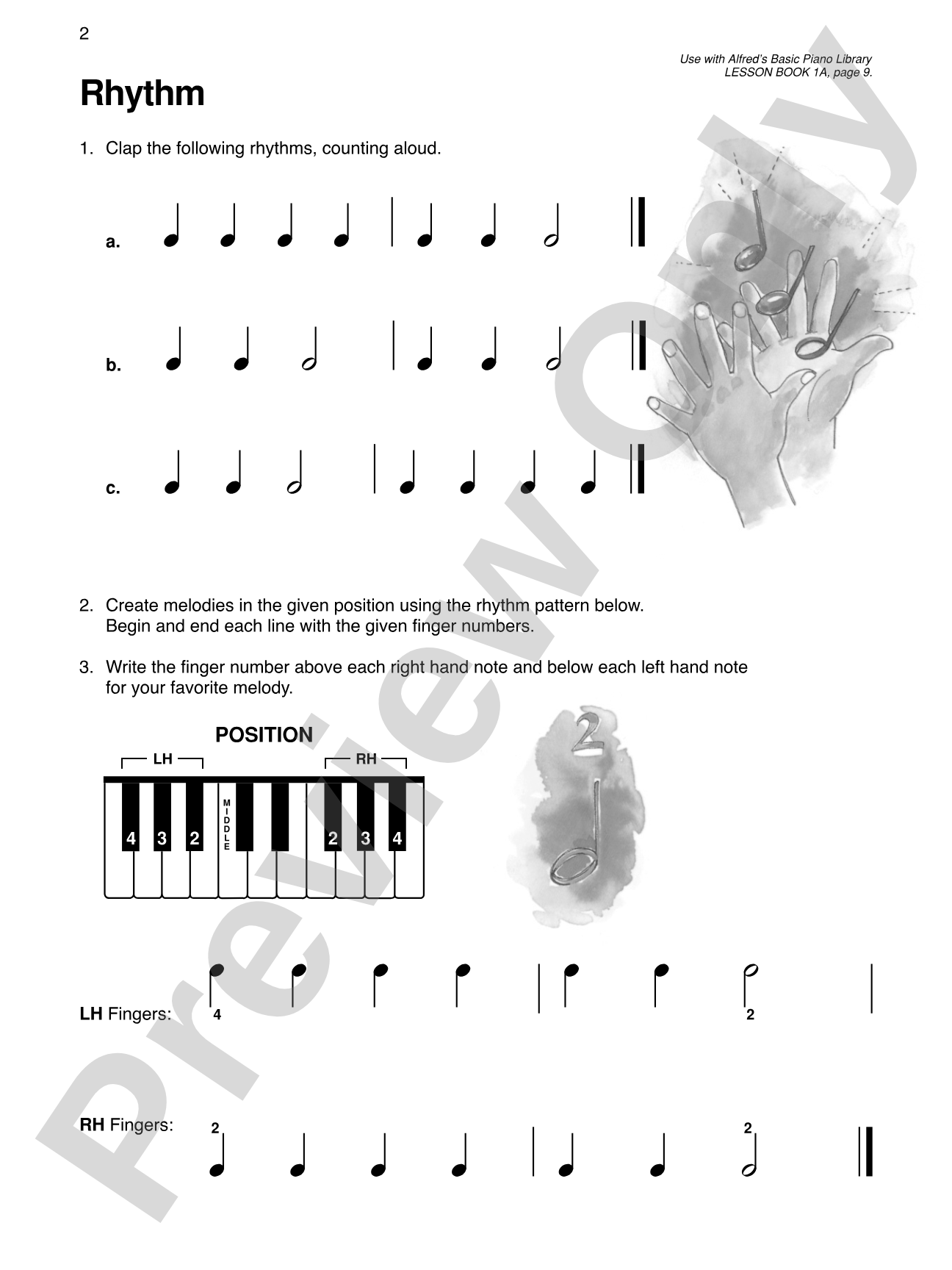 Alfred's Basic Piano Library: Sight Reading Book 1A: Piano